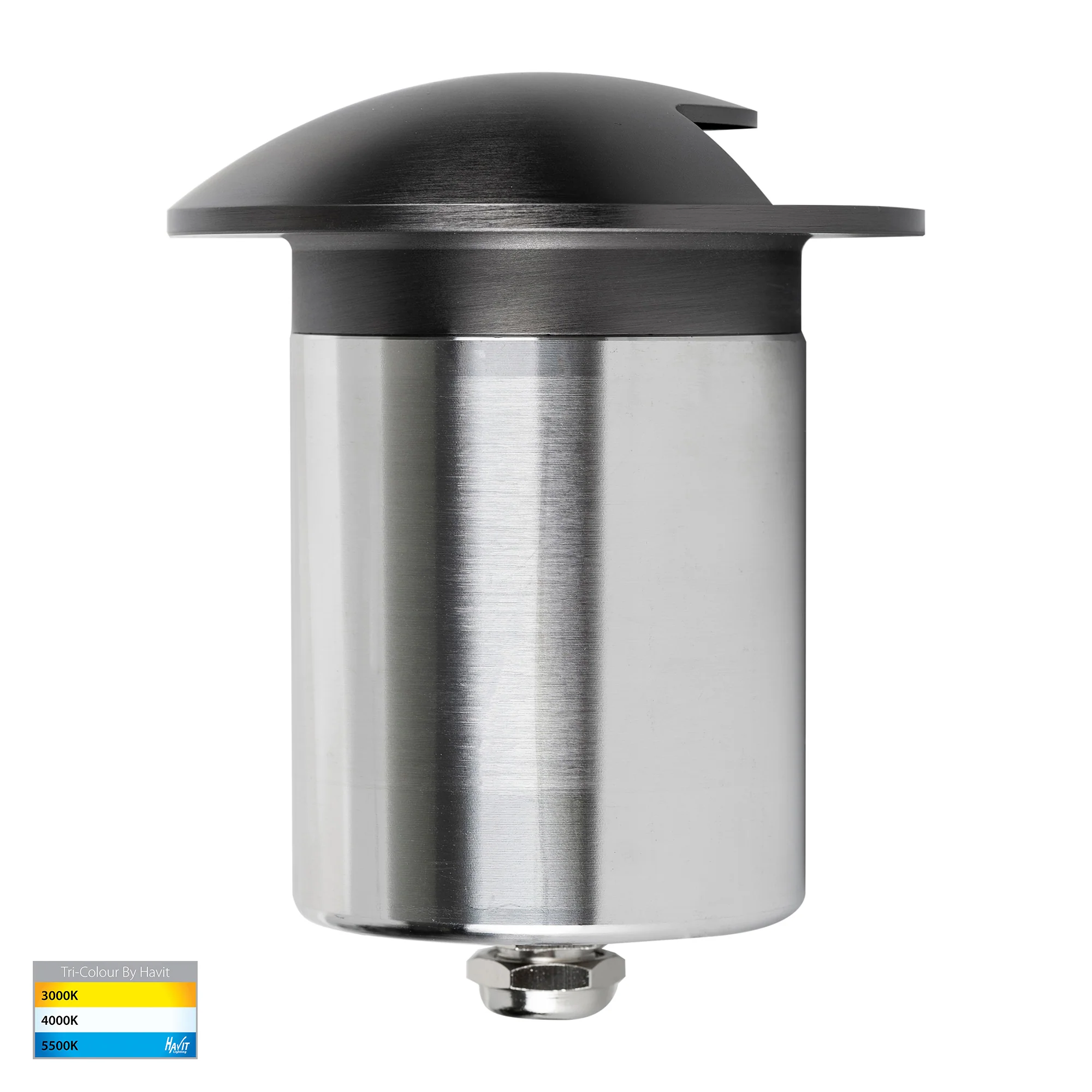 HV19062T-GPH - Viale Graphite Coloured Brass TRI Colour LED Single Driveway Light - Image 3