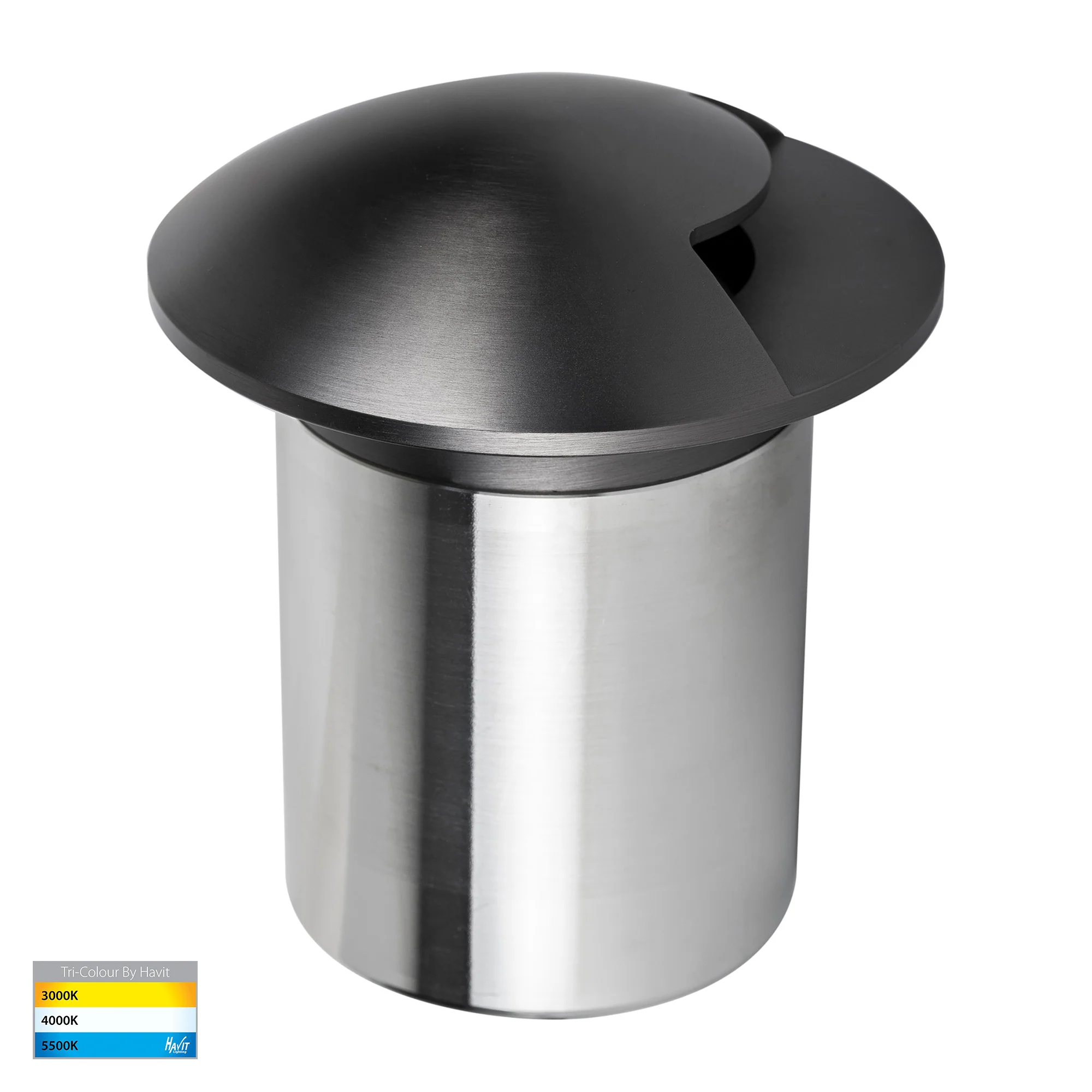 HV19062T-GPH - Viale Graphite Coloured Brass TRI Colour LED Single Driveway Light - Image 4