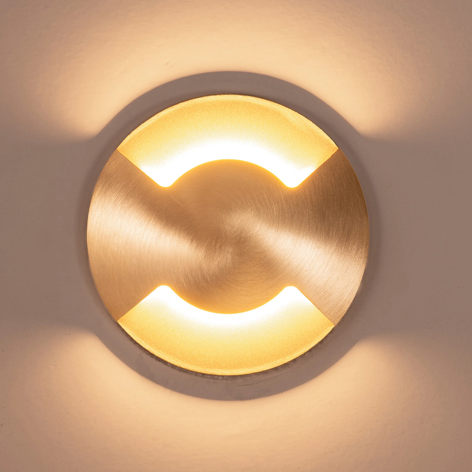 HV19072T-BR - Viale Brass TRI Colour LED Double Driveway Light - Image 6