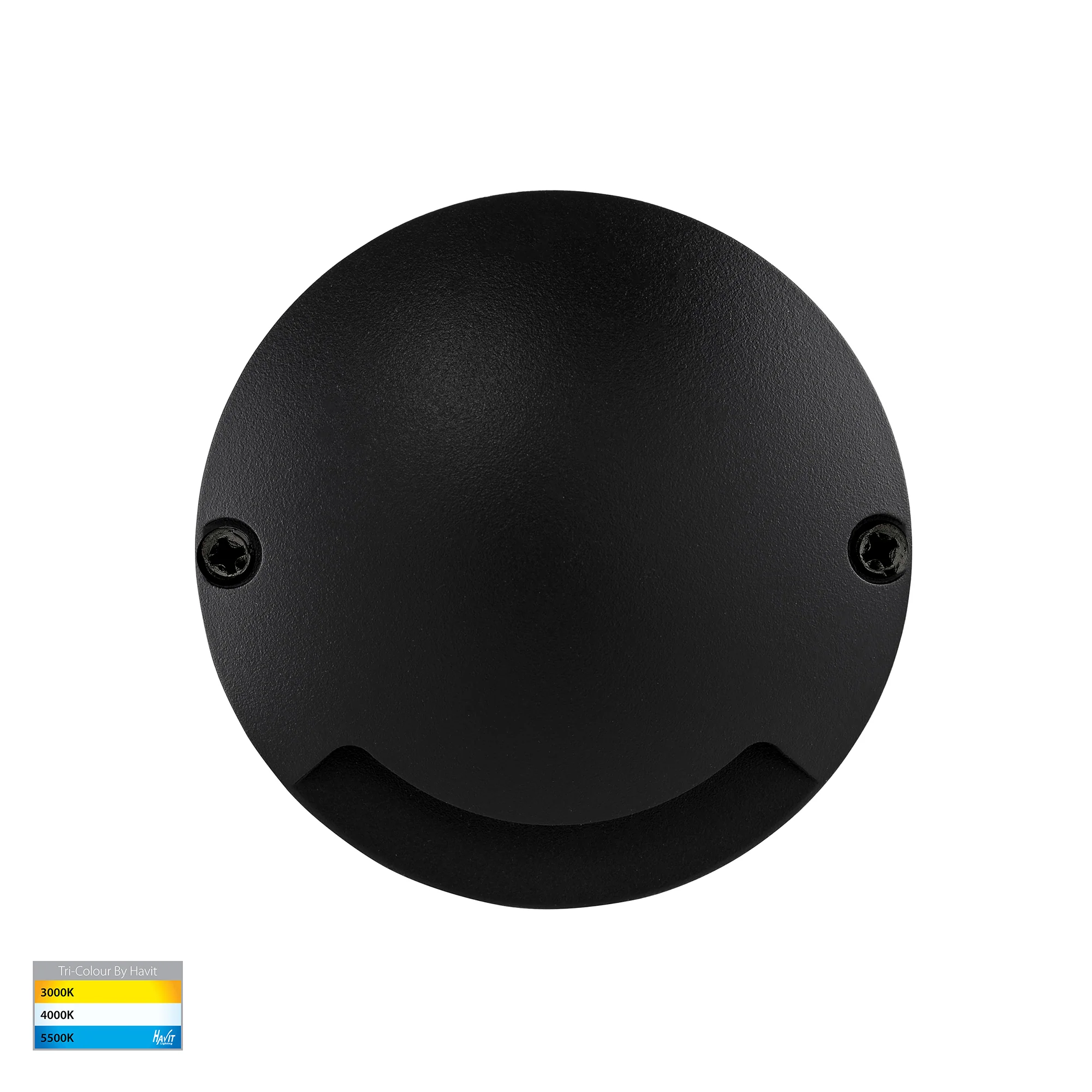 HV2871T-BLK-12V - Dome Black Aluminium One Way LED Deck Lights