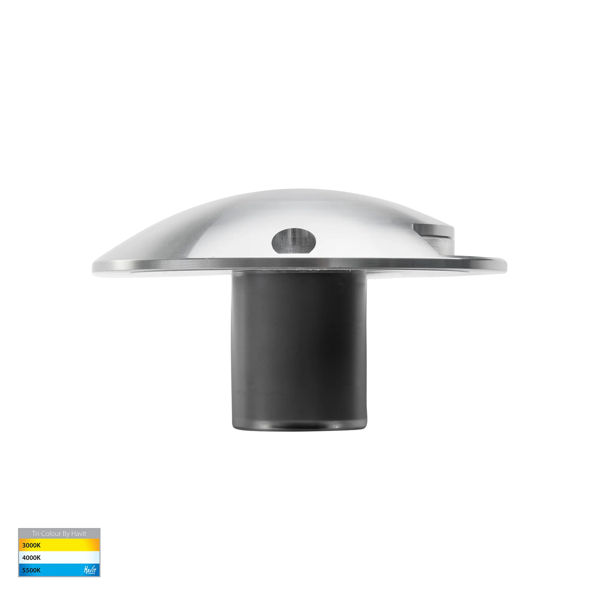 HV2871T-SLV-12V - Dome Silver Aluminium LED One Way Deck Lights - Image 3