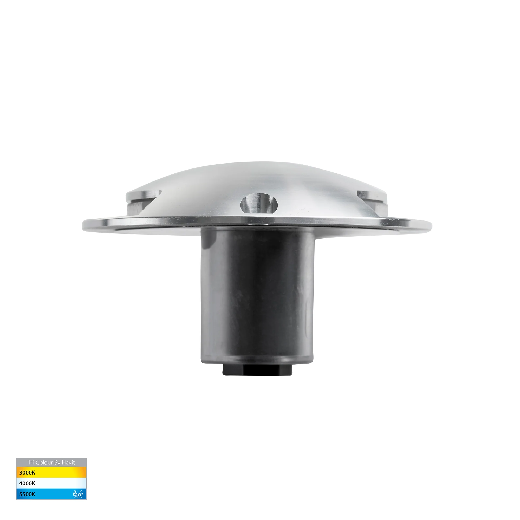 HV2872T-SLV-12V - Dome Silver Aluminium LED Two Way Deck Lights - Image 3