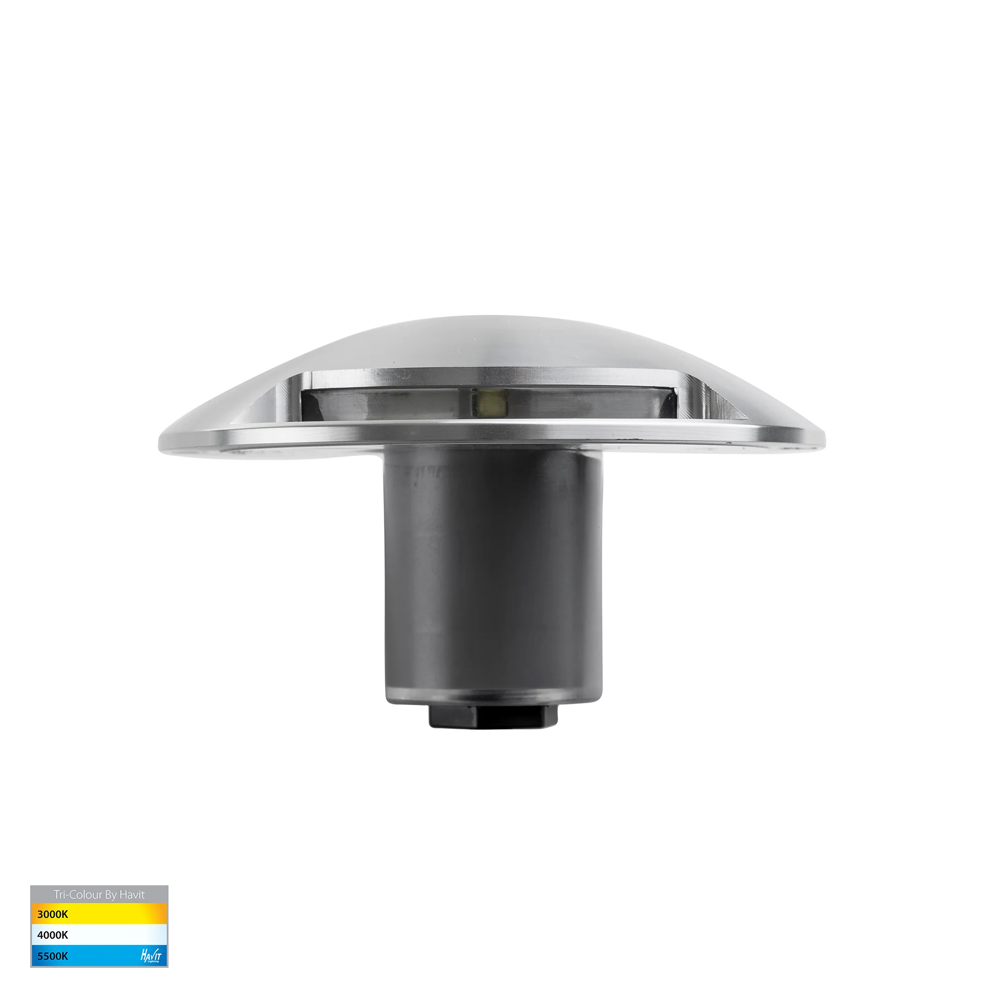 HV2872T-SLV-12V - Dome Silver Aluminium LED Two Way Deck Lights - Image 4