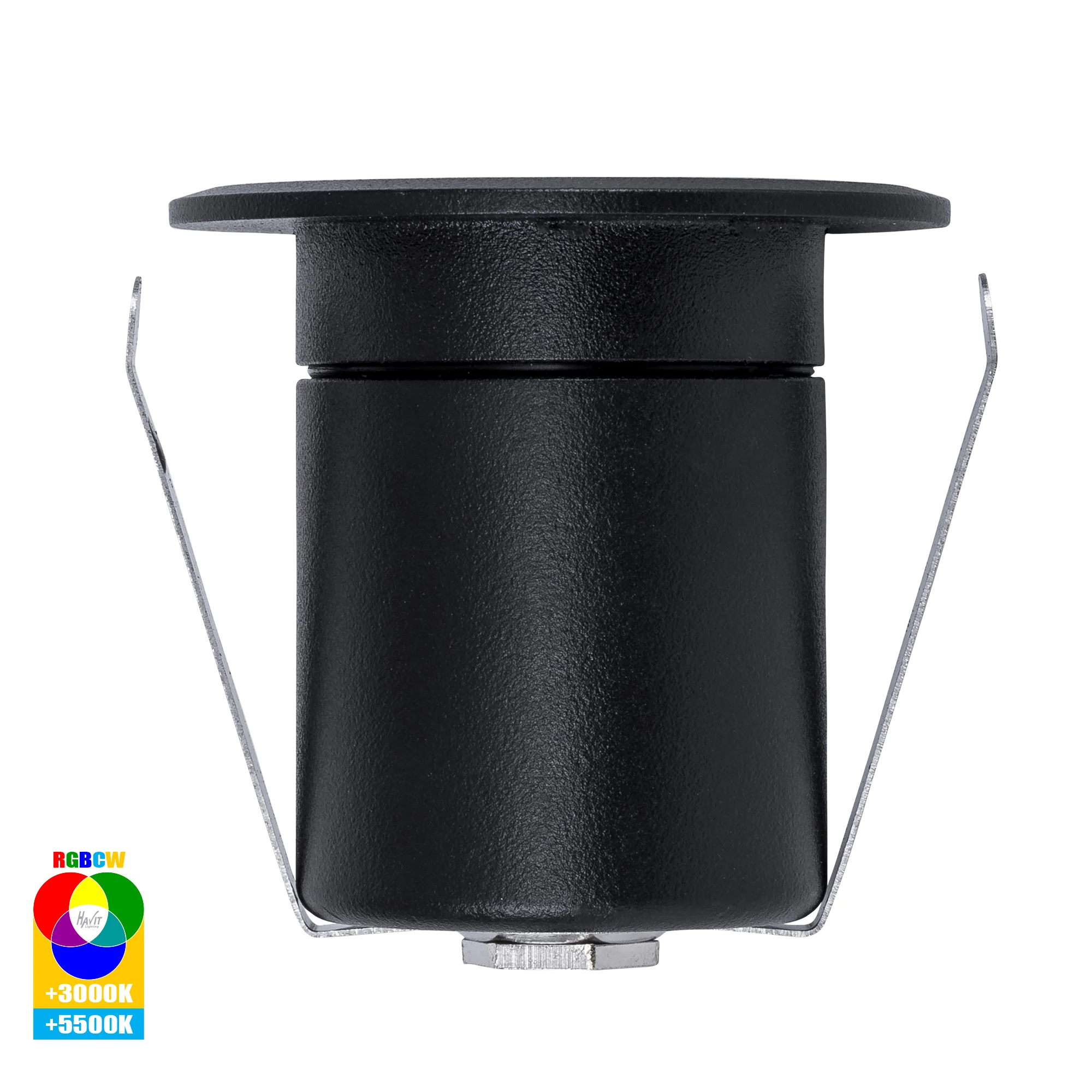 HV2882RGBCW-BLK - Elite RGBCW Black Aluminium LED Deck or Inground Lights - Image 5