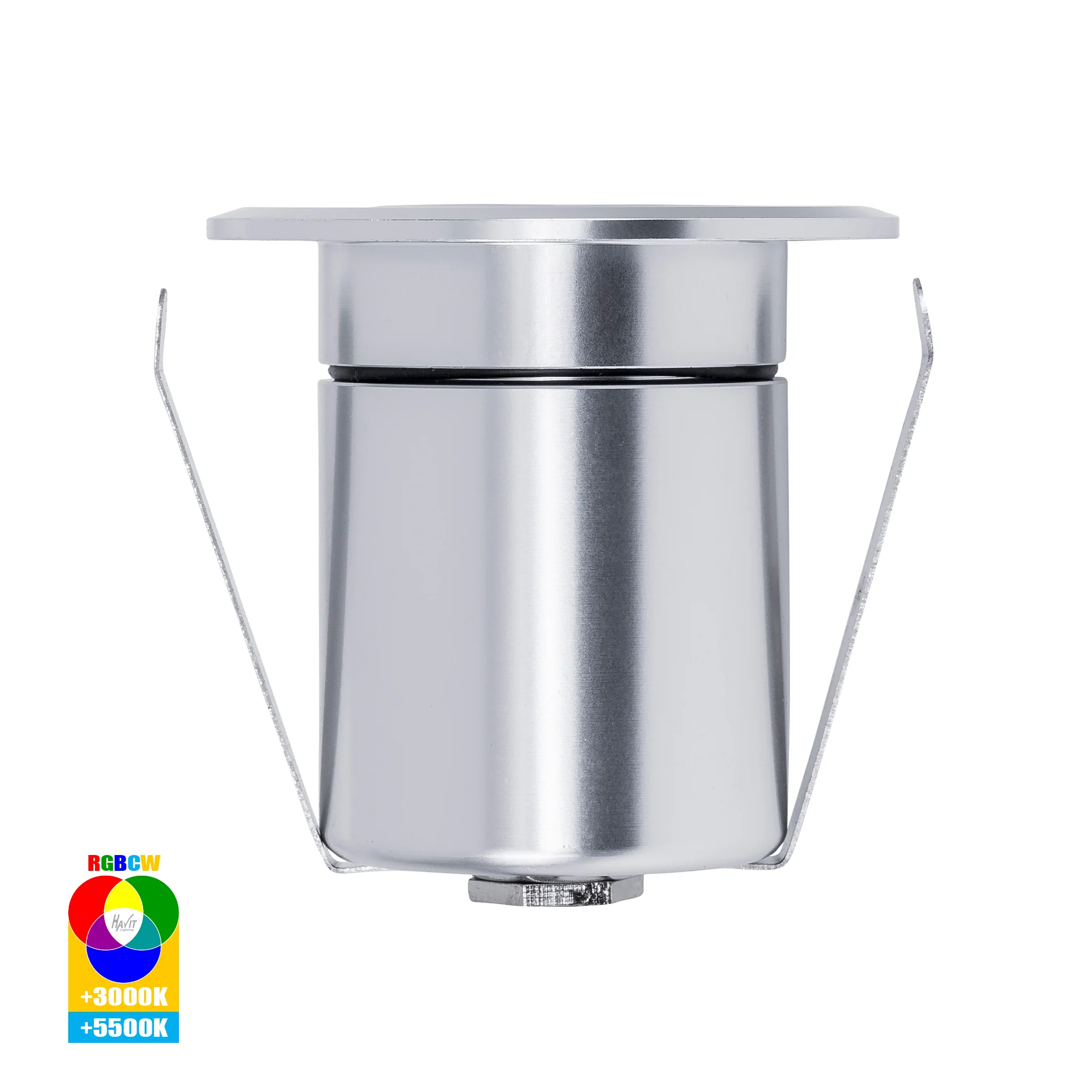 HV2882RGBCW-SLV -  Elite RGBCW Silver Aluminium LED Deck or Inground Lights - Image 4
