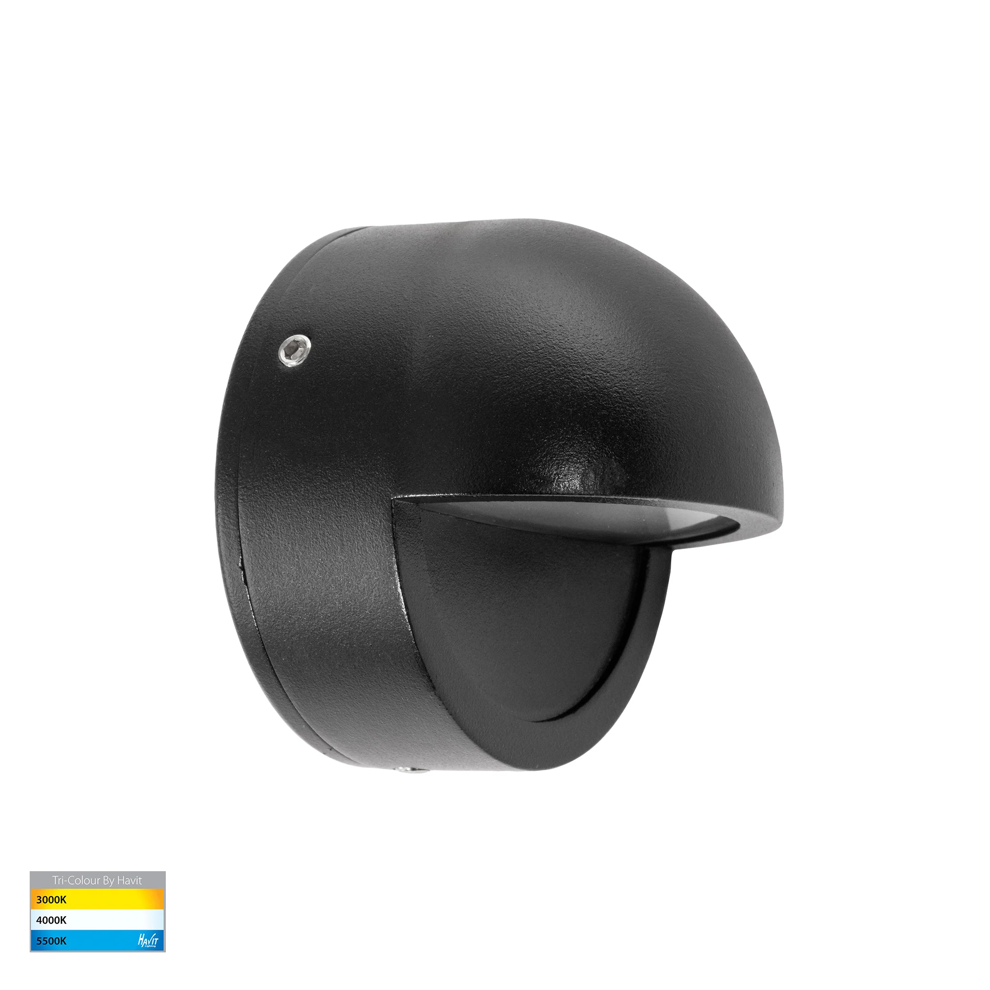 HV2927T-BLK-12V | HV2927T-BLK-240V - Veko Black Step Lights with Eyelid - Image 3