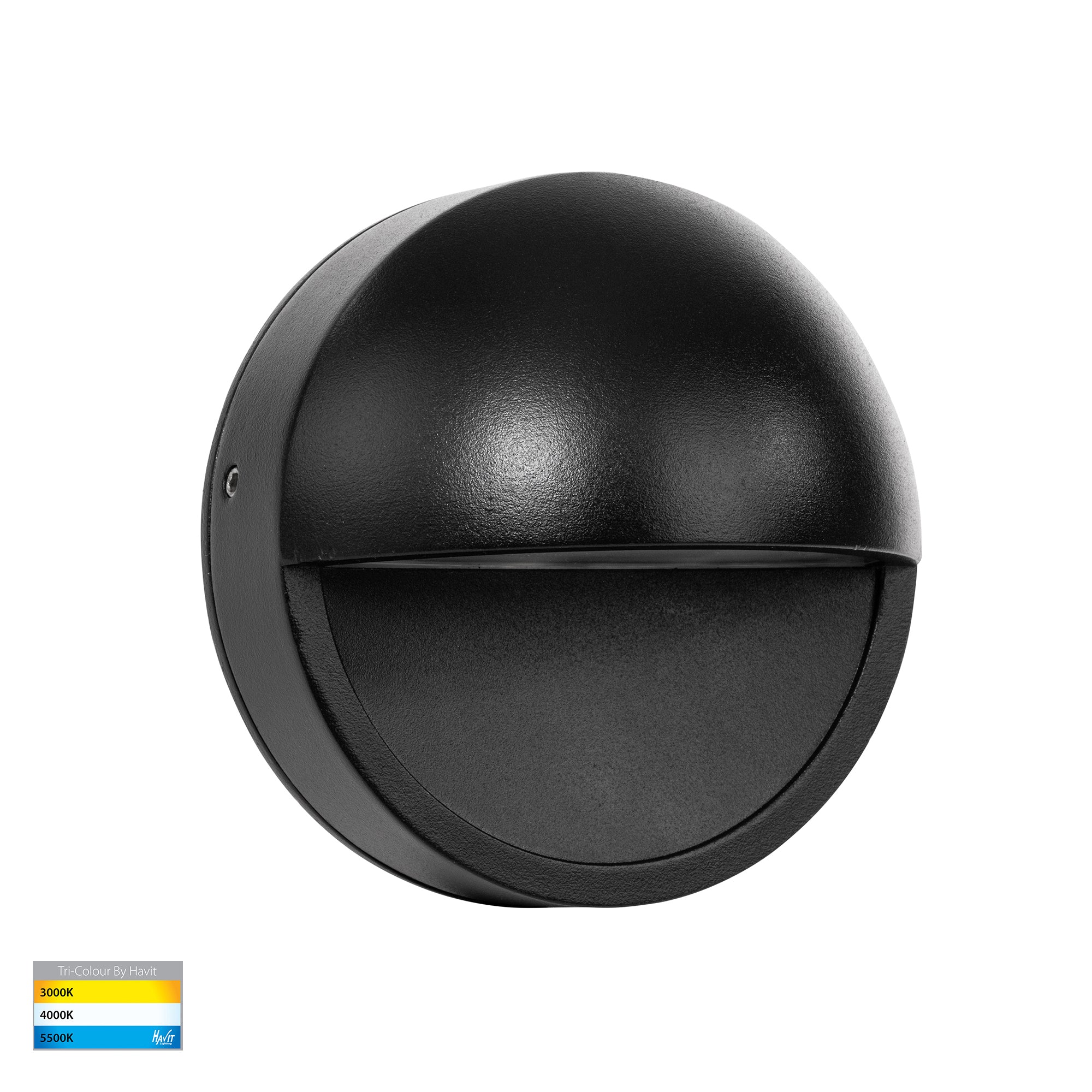 HV2928T-BLK-12V | HV2928T-BLK-240V - Veko Black Step Lights with Eyelid - Image 3