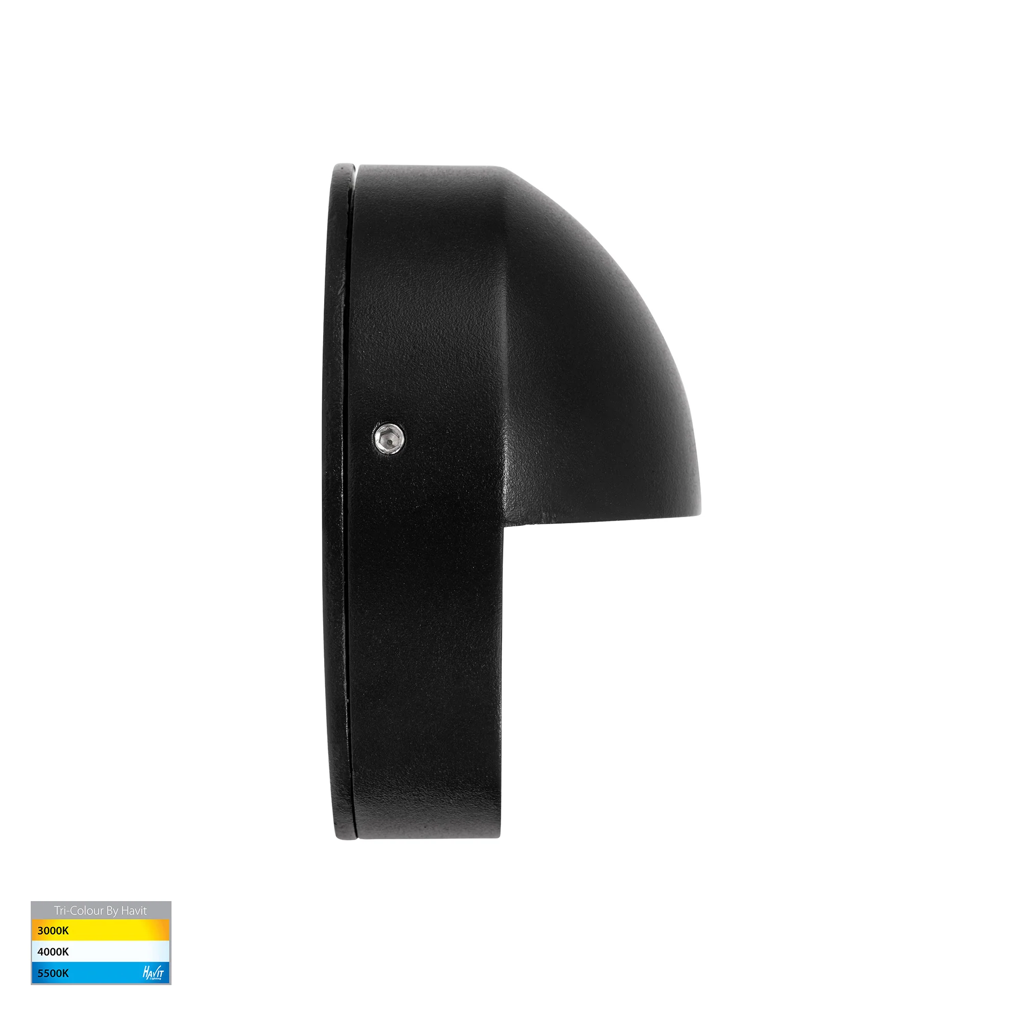 HV2928T-BLK-12V | HV2928T-BLK-240V - Veko Black Step Lights with Eyelid - Image 4