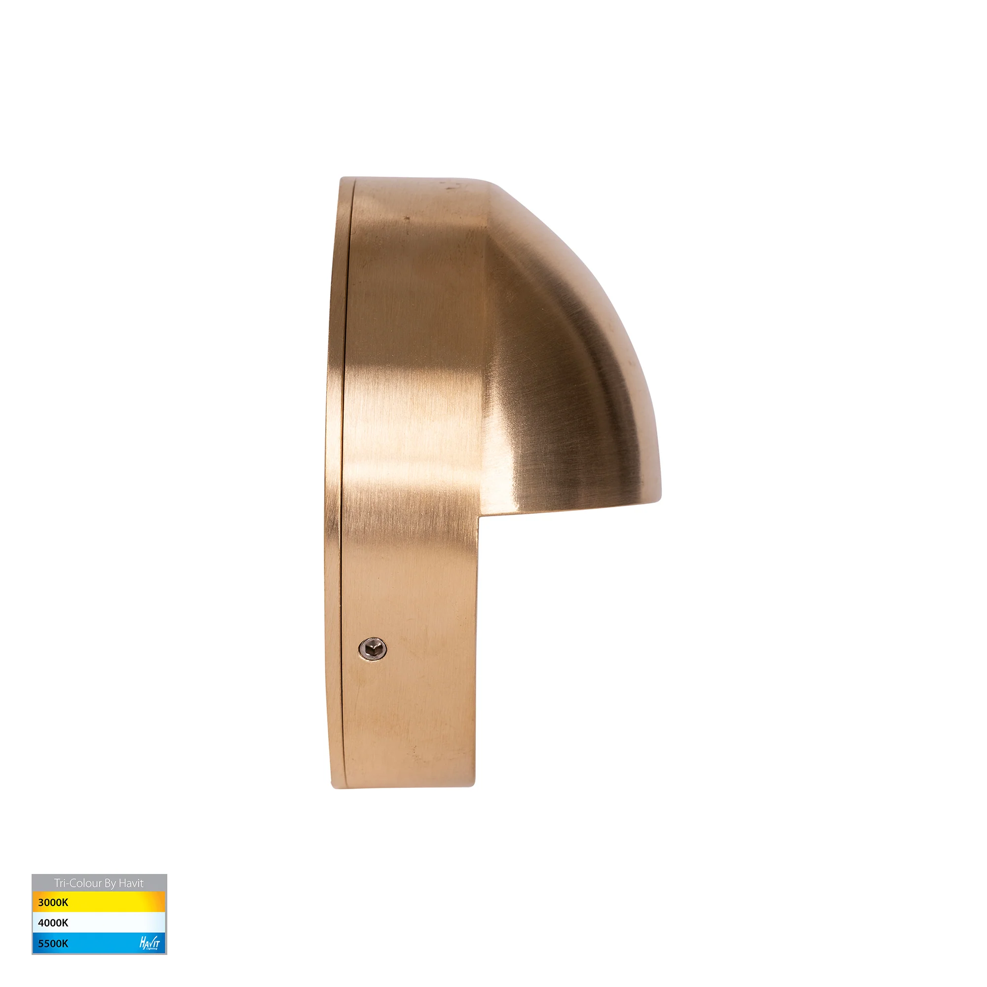 HV2928T-BR-12V | HV2928T-BR-240V - Veko Solid Brass Step Lights with Eyelid - Image 3