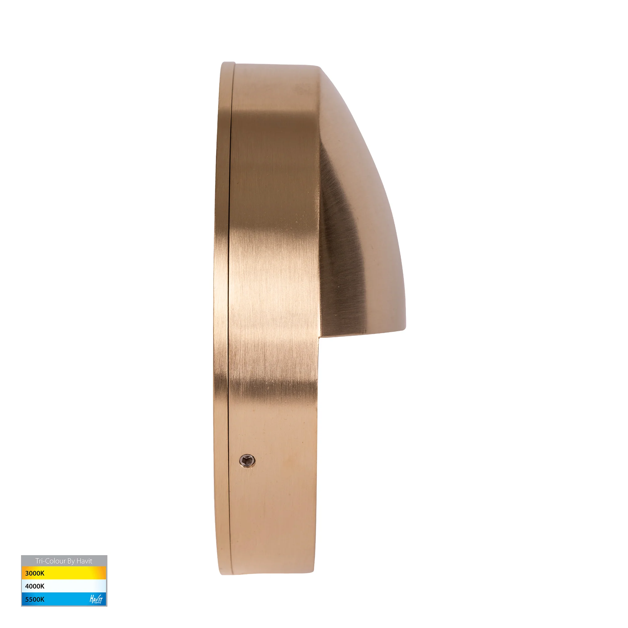 HV2929T-BR-12V | HV2929T-BR-240V - Veko Solid Brass Step Lights with Eyelid - Image 3