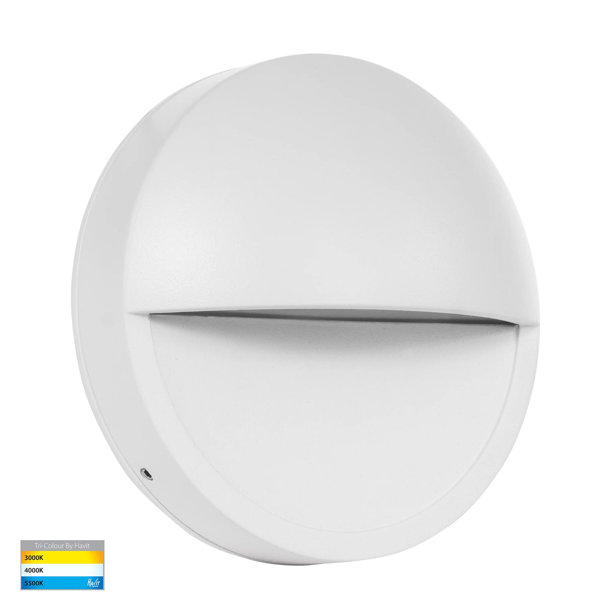 HV2929T-WHT-12V | HV2929T-WHT-240V - Veko White Step Lights with Eyelid - Image 3