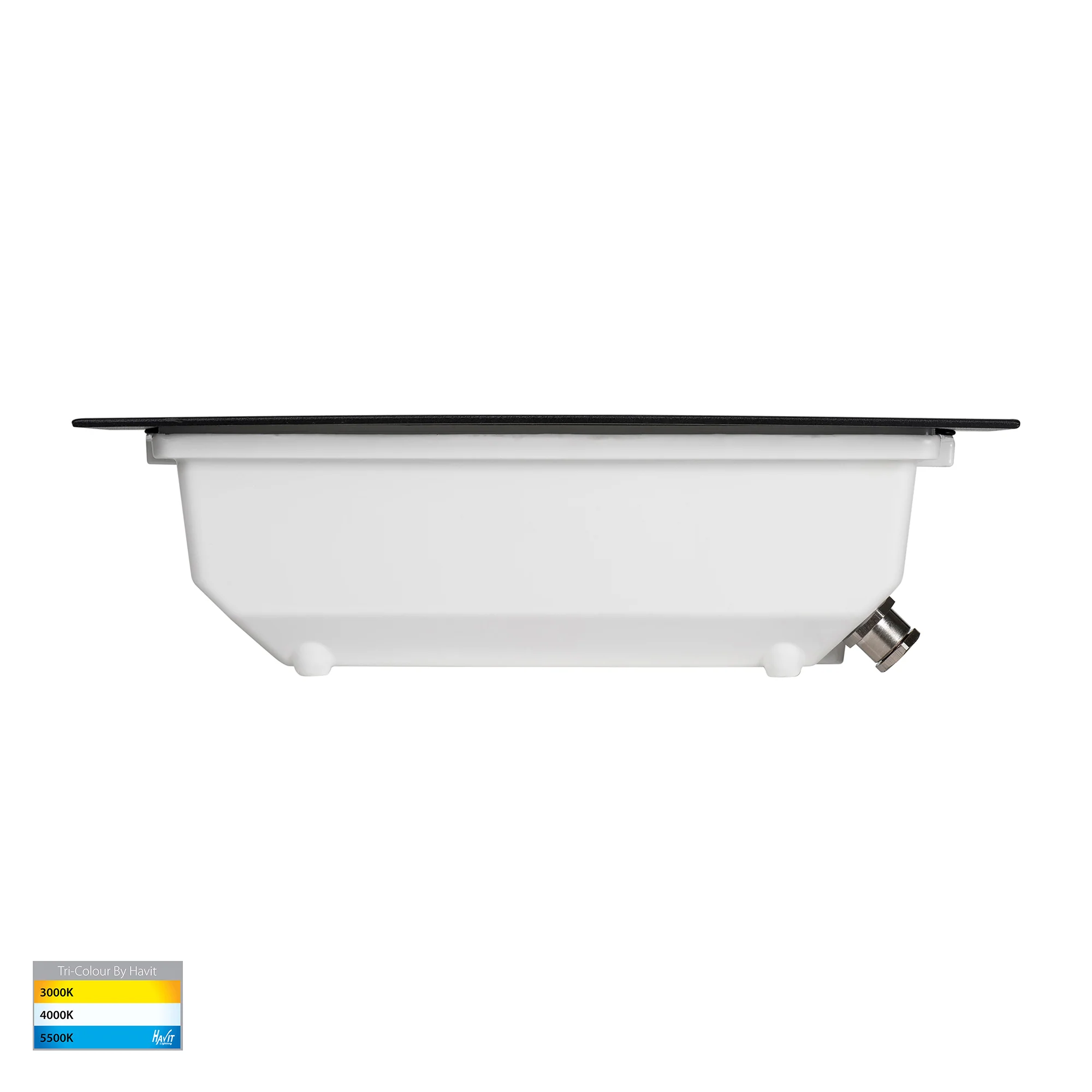 HV3004T-BLK - Bata Black LED Brick Light with Grill - Image 4