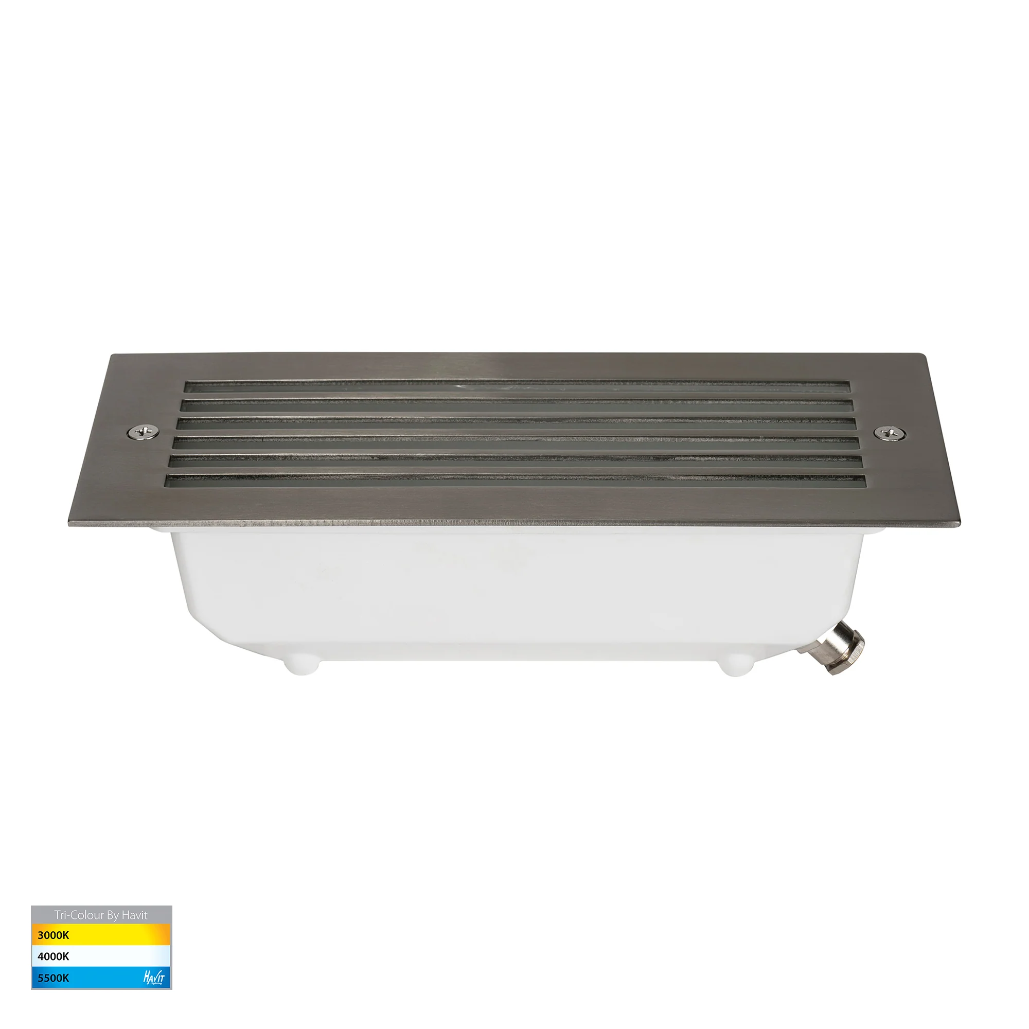 HV3004T-SS316 - Bata 316 Stainless Steel LED Brick Light with Grill - Image 3