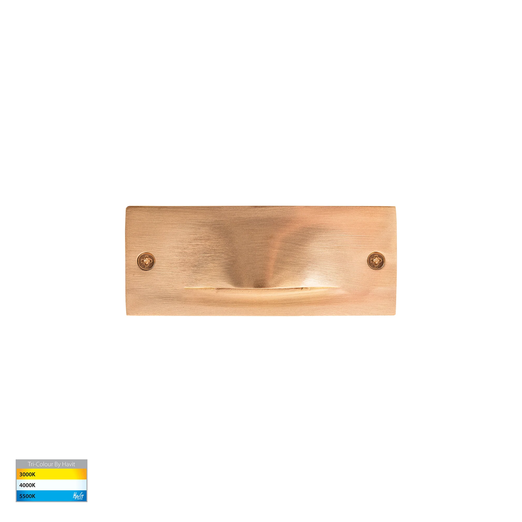 HV3011T-BR-12V | HV3011T-BR-240V - Corba Brass 3w Recessed Brick Light