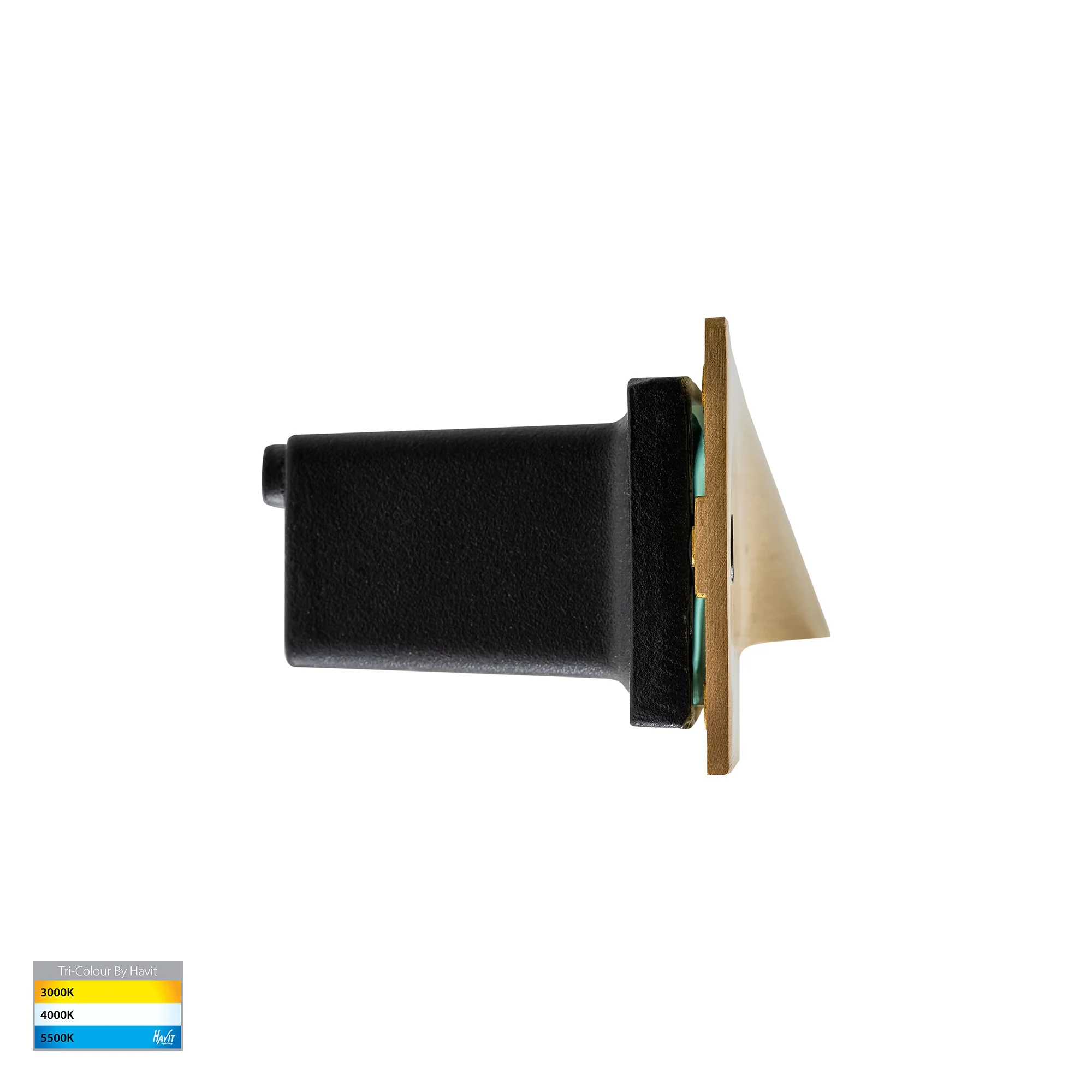 HV3011T-BR-12V | HV3011T-BR-240V - Corba Brass 3w Recessed Brick Light - Image 3