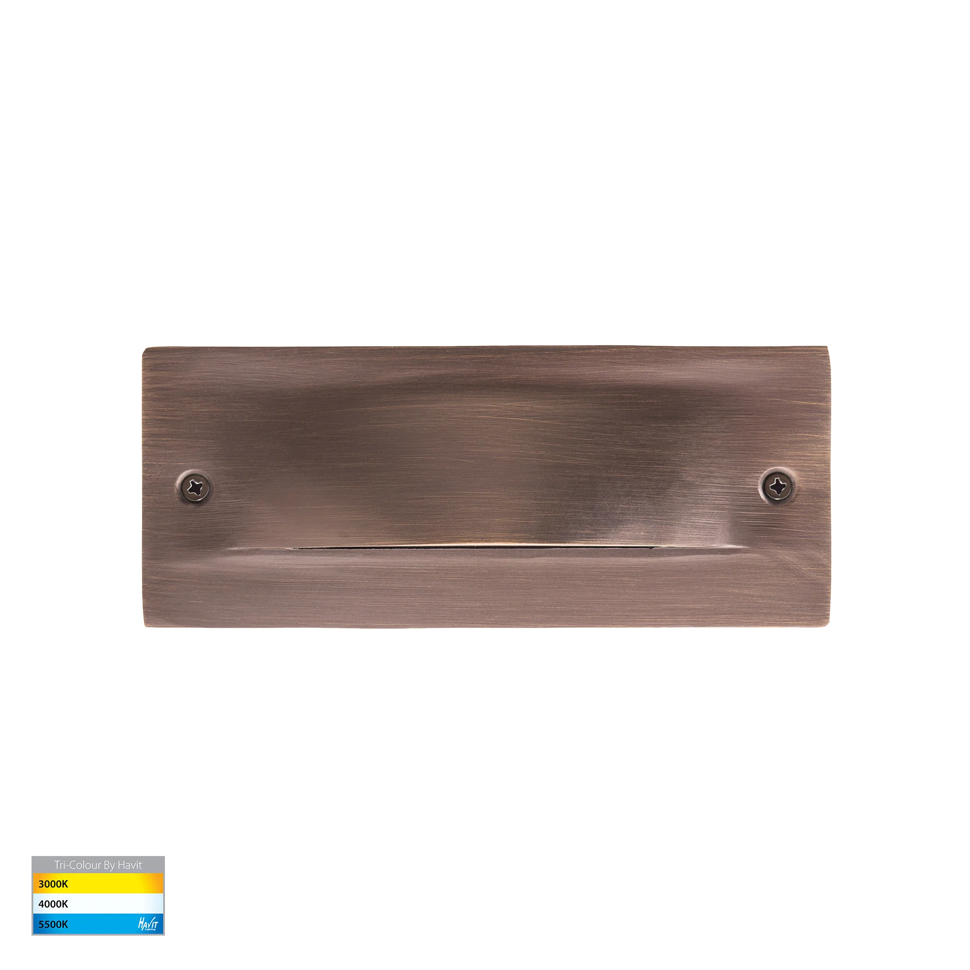 HV3012T-AB-12V | HV3012T-AB-240V - Corba Antique Brass 6w Recessed Brick Light