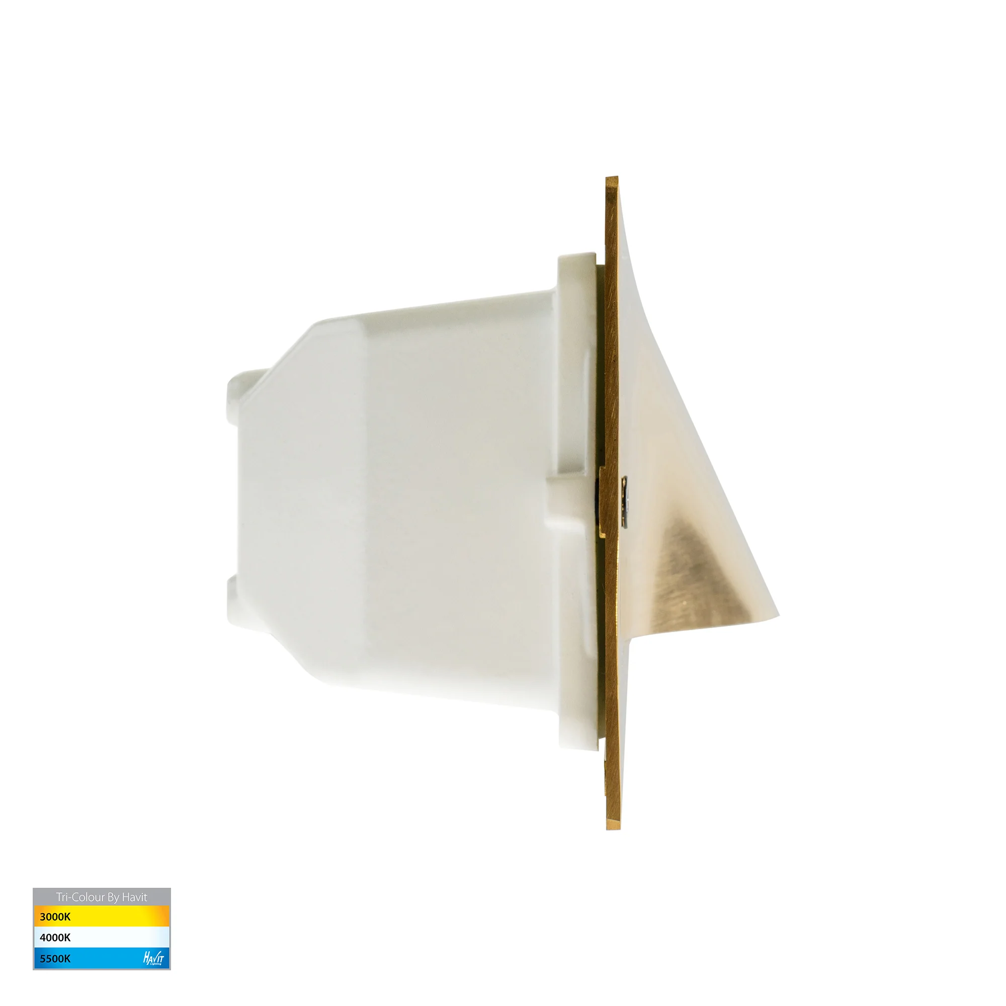 HV3013T-BR-12V | HV3013T-BR-240V - Corba Brass 10w Recessed Brick Light - Image 3