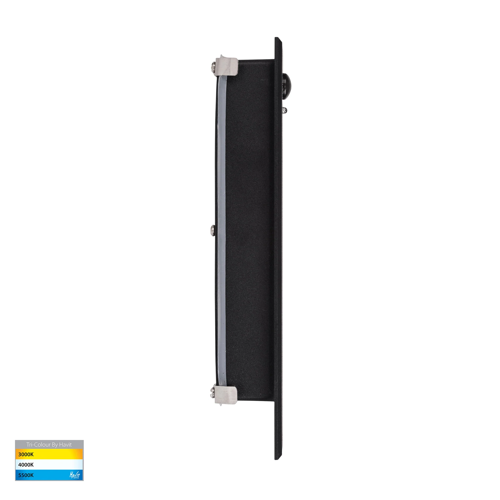 HV3106T-BLK-240V-PIR - Paso Black Recessed LED Step Light with Sensor - Image 4