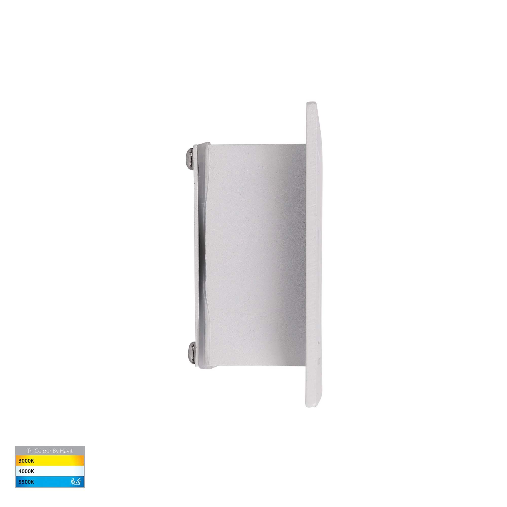 HV3112T-WHT-240V | HV3112T-WHT-12V - Trin White Square Recessed LED Step Light - Image 4