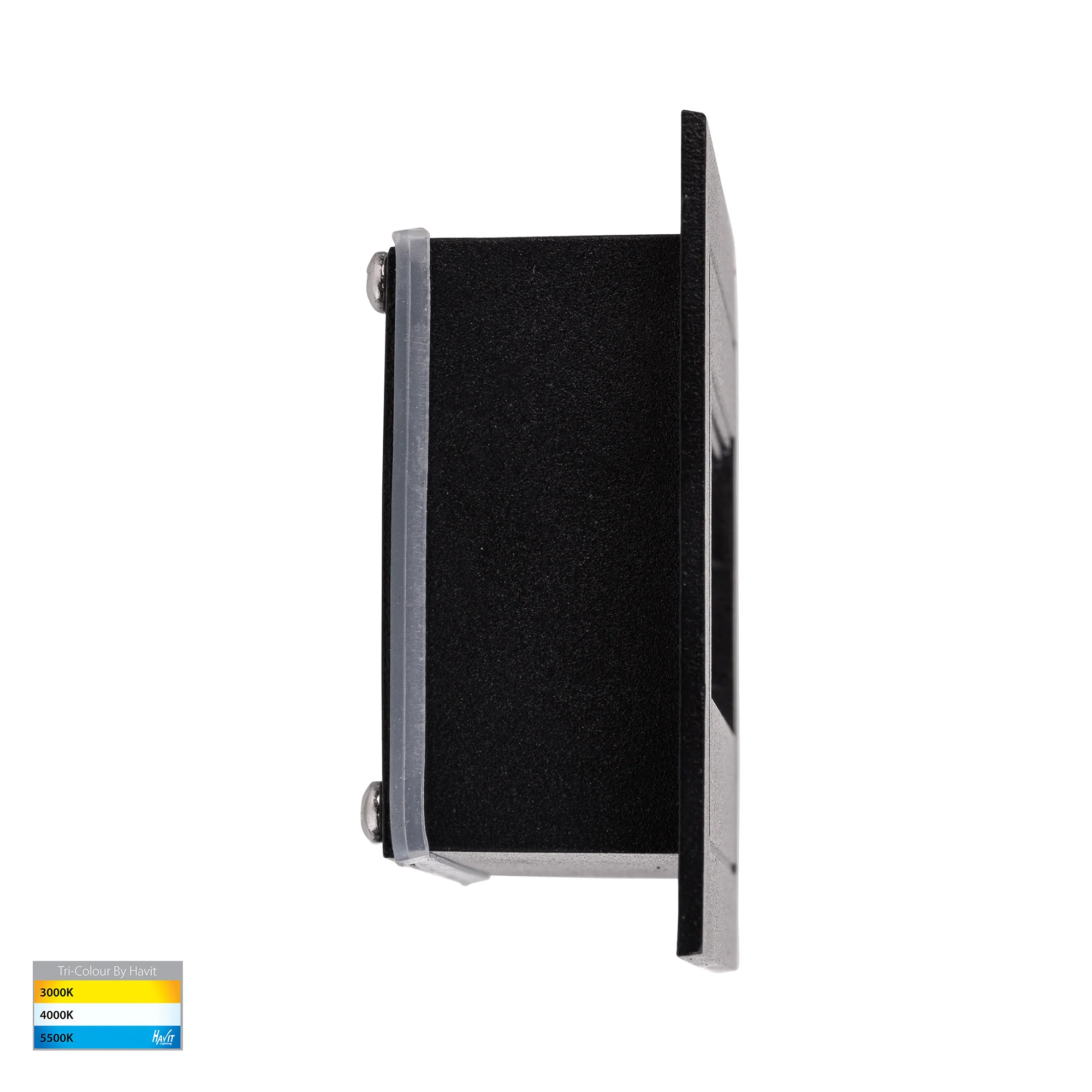 HV3113T-BLK-240V | HV3113T-BLK-12V - Trin Black Rectangular Recessed LED Step Light - Image 4