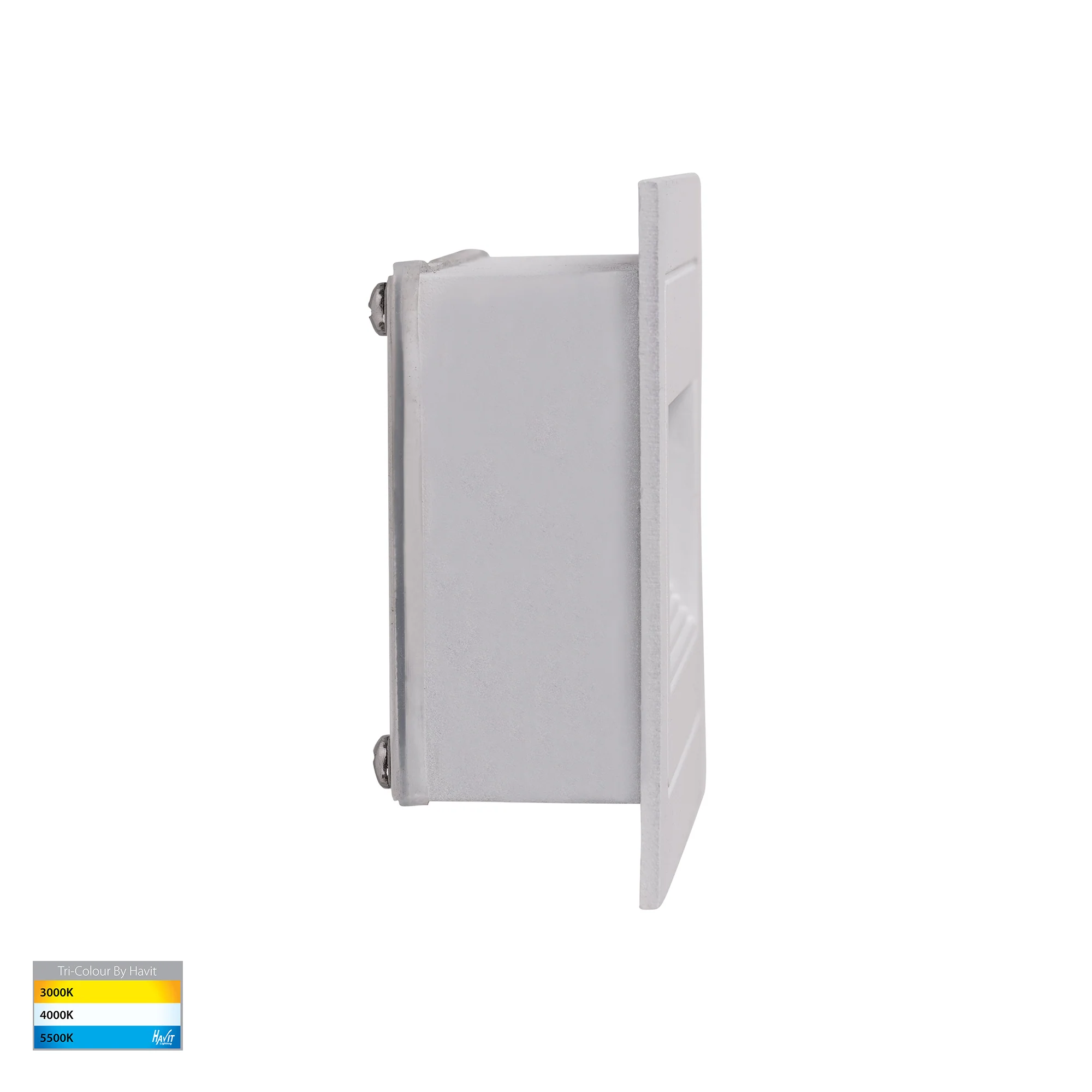 HV3113T-WHT-240V | HV3113T-WHT-12V - Trin White Rectangular Recessed LED Step Light - Image 4