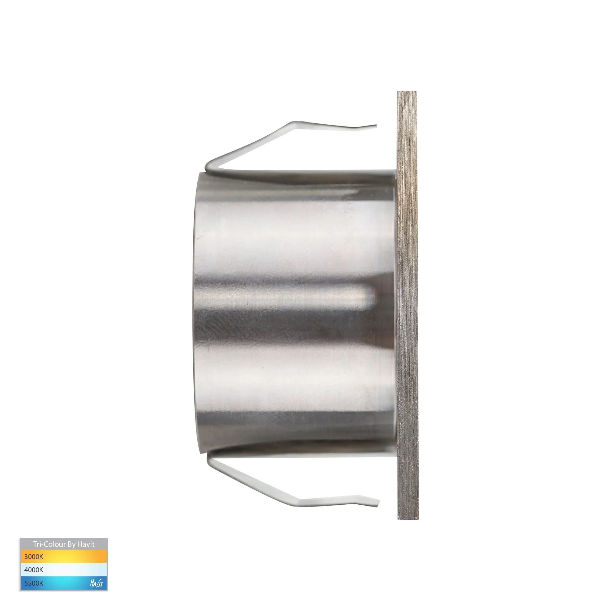 HV3216T-SS316-12V - Mini Reces 316 Stainless Steel Square TRI Colour Recessed LED Step Light - Image 3