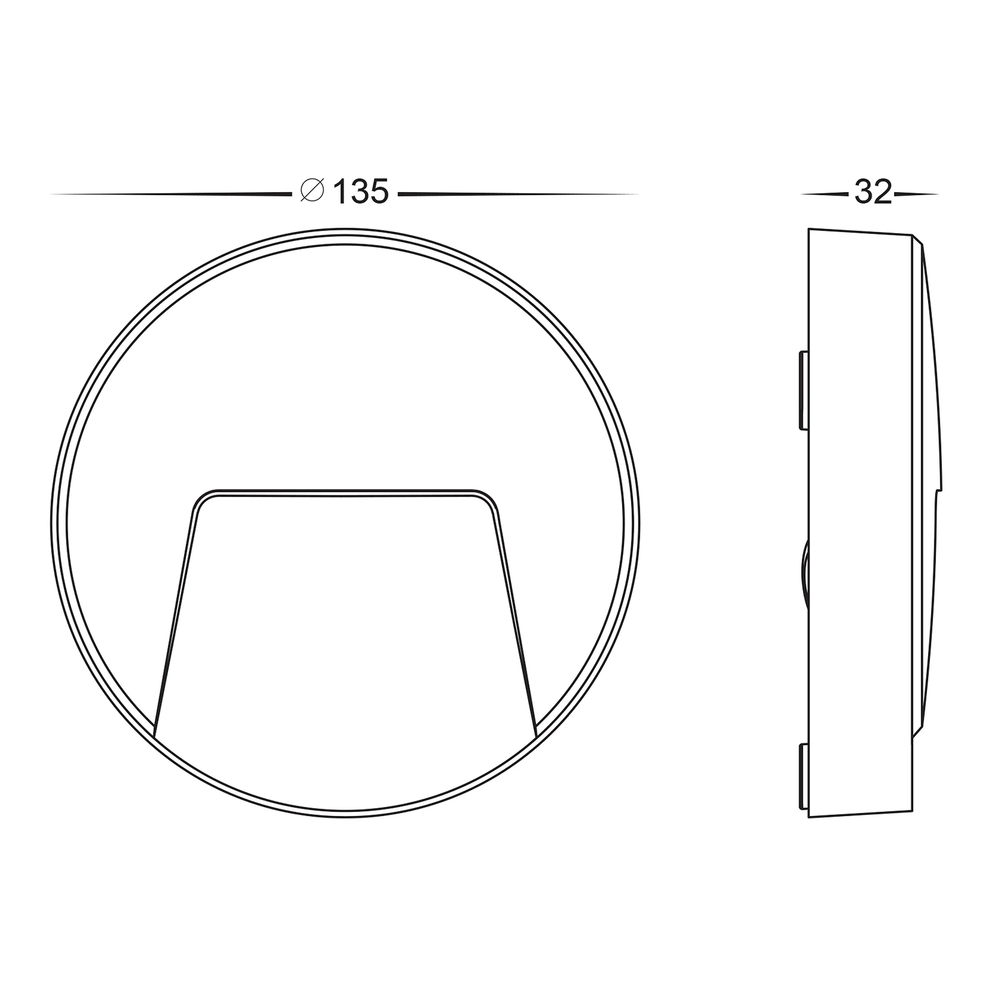 HV3221T-WHT - Seefore Polycarbonate White LED Step Light - Image 2