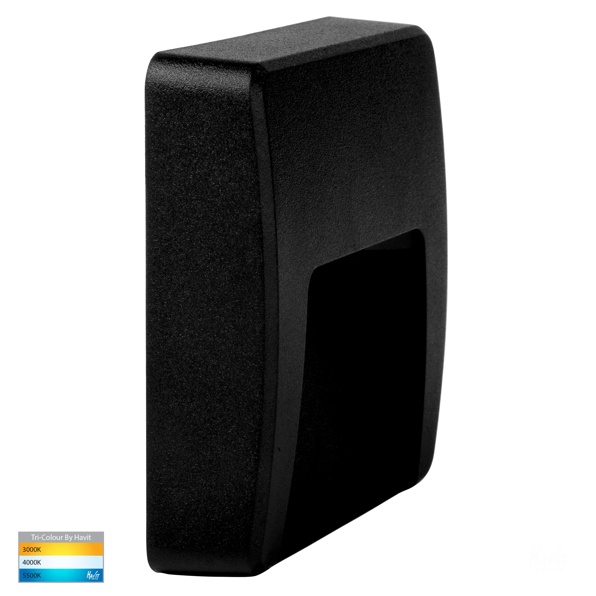 HV3222T-BLK - Seefore Polycarbonate Black LED Step Light - Image 3