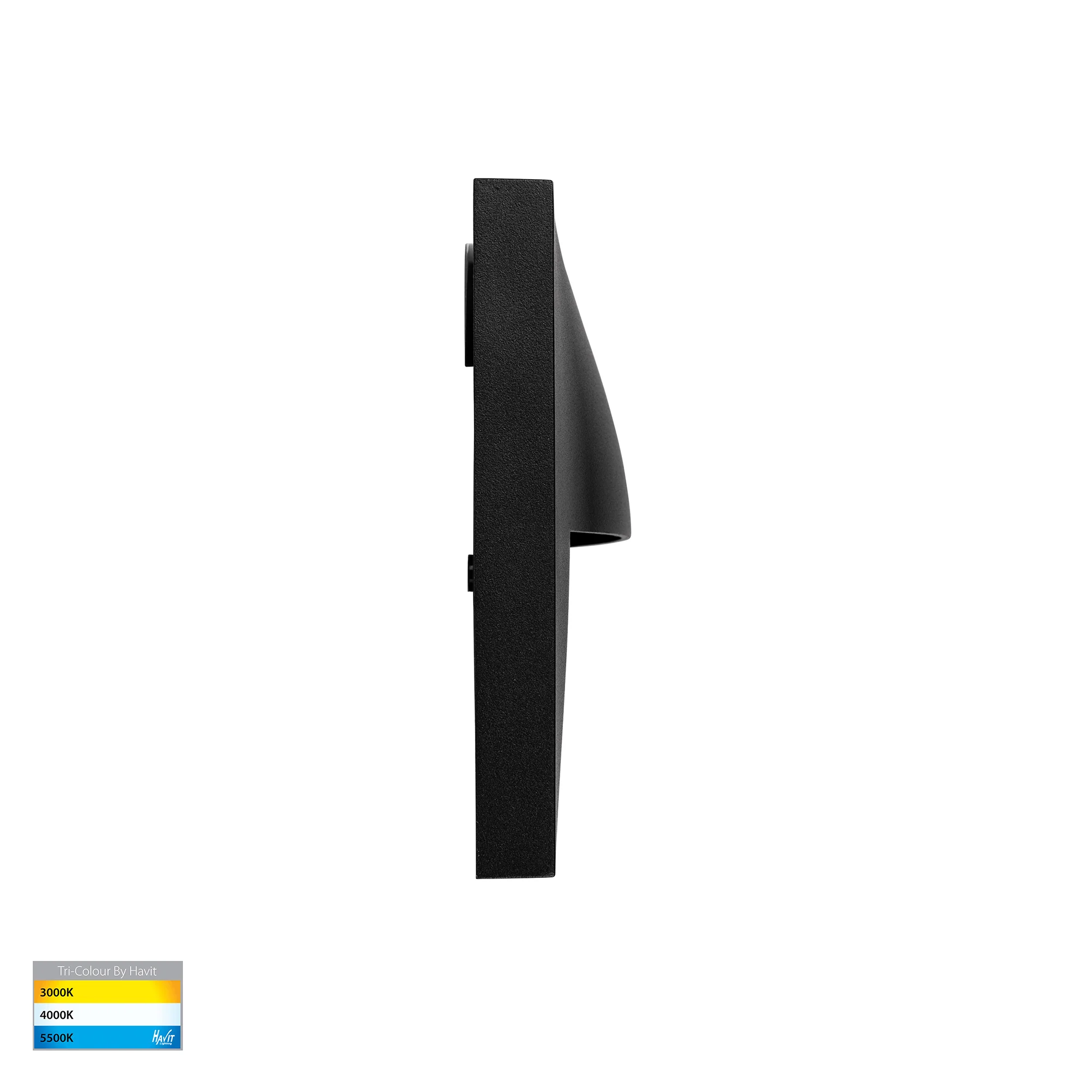 HV3228T-BLK - Lisca Aluminium Black Square LED Wall Light - Image 4