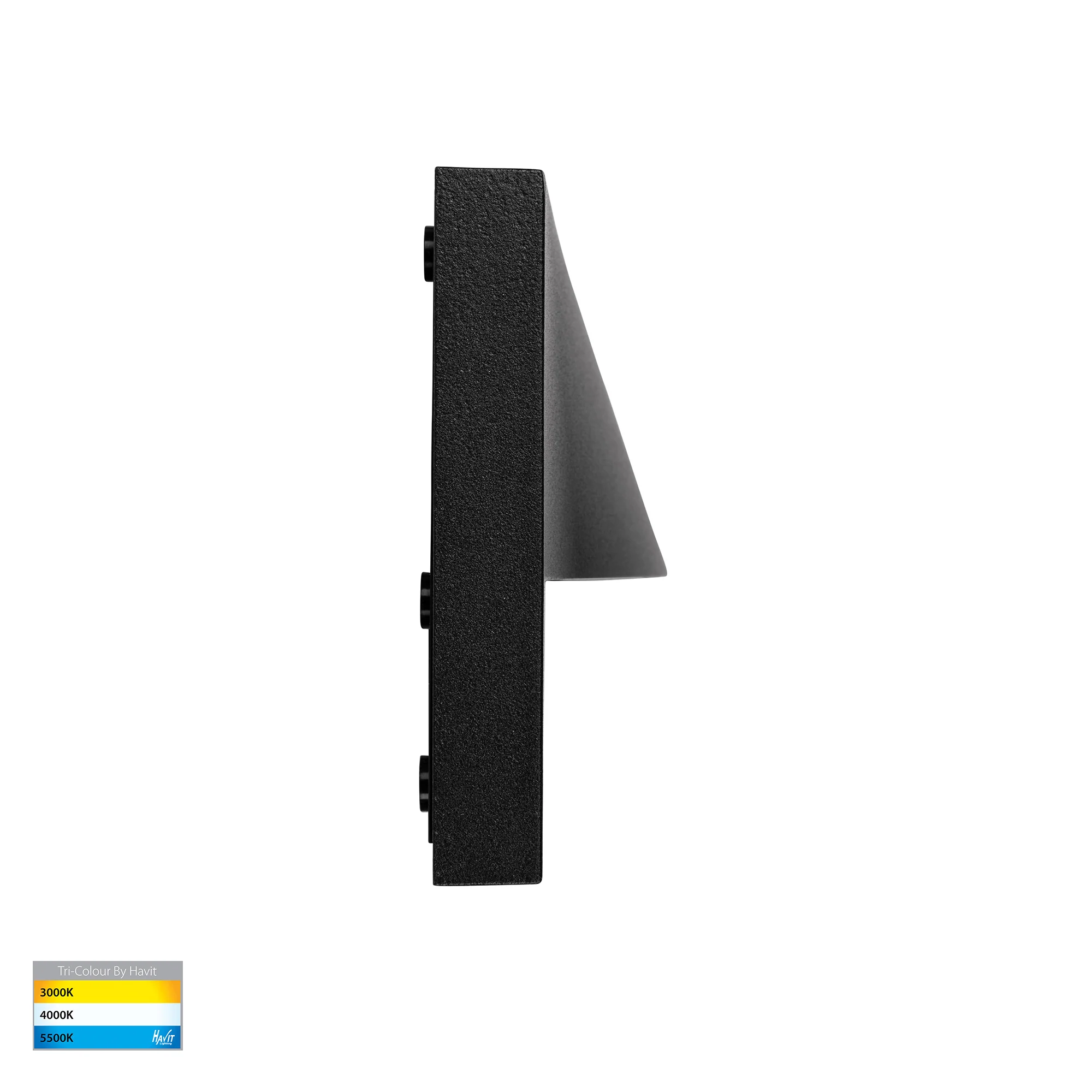 HV3229T-BLK - Lisca Aluminium Black Rectangular LED Wall Light - Image 4