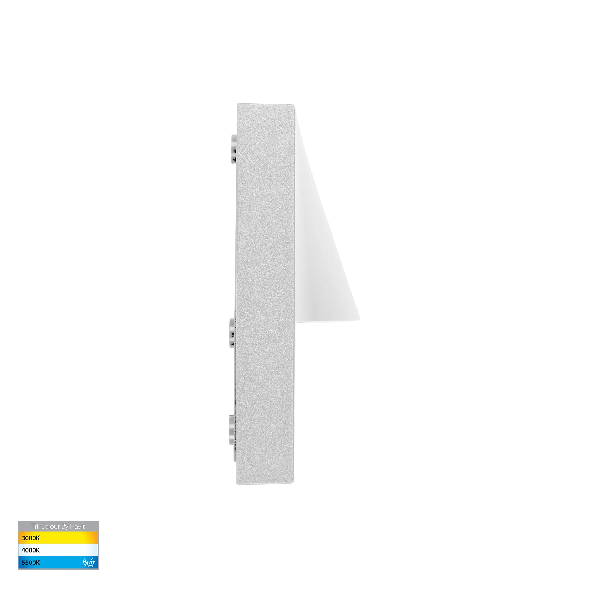 HV3229T-WHT - Lisca Aluminium White Rectangular LED Wall Light - Image 4