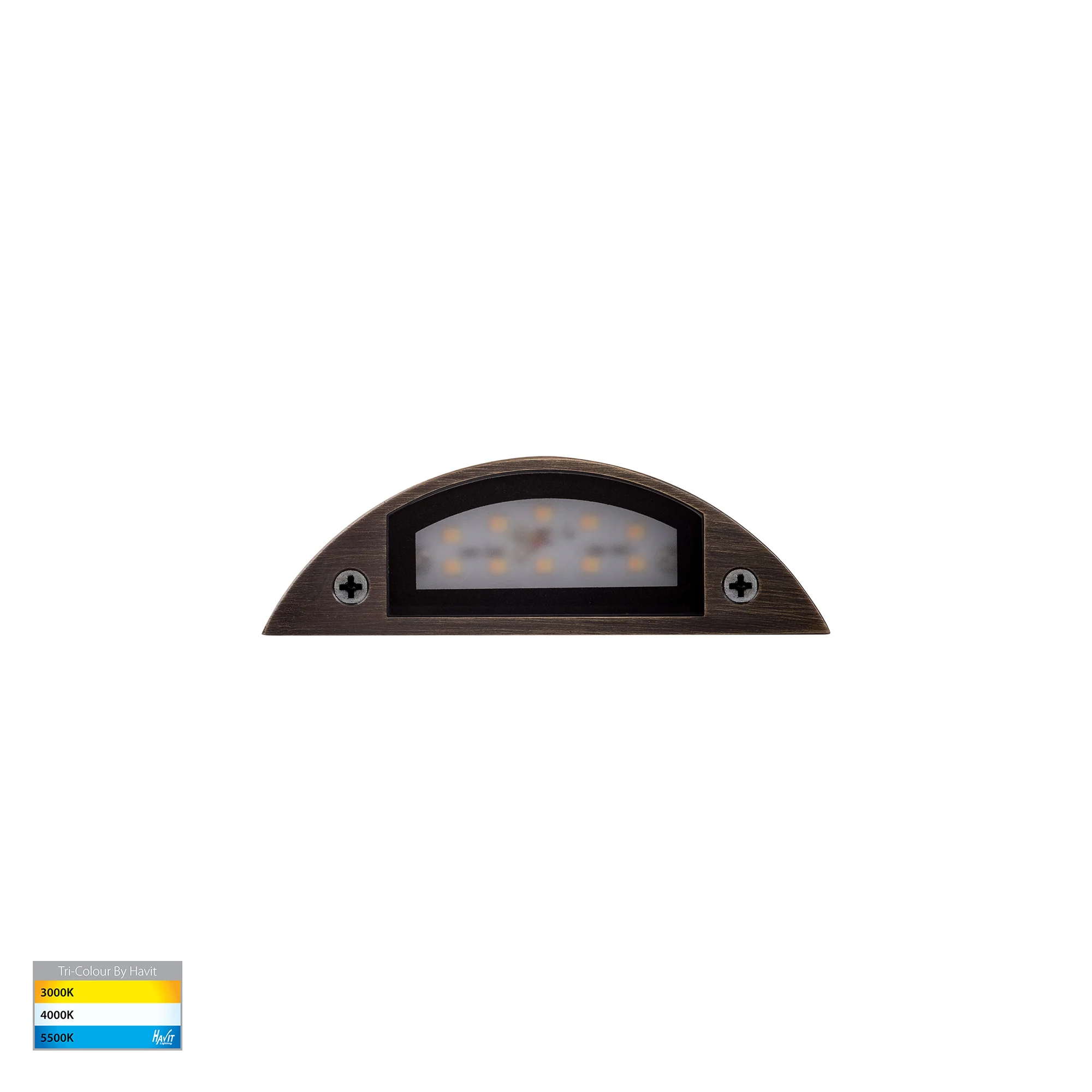 HV3251T-AB-12V - Curva Antique Brass LED Step Light - Image 5