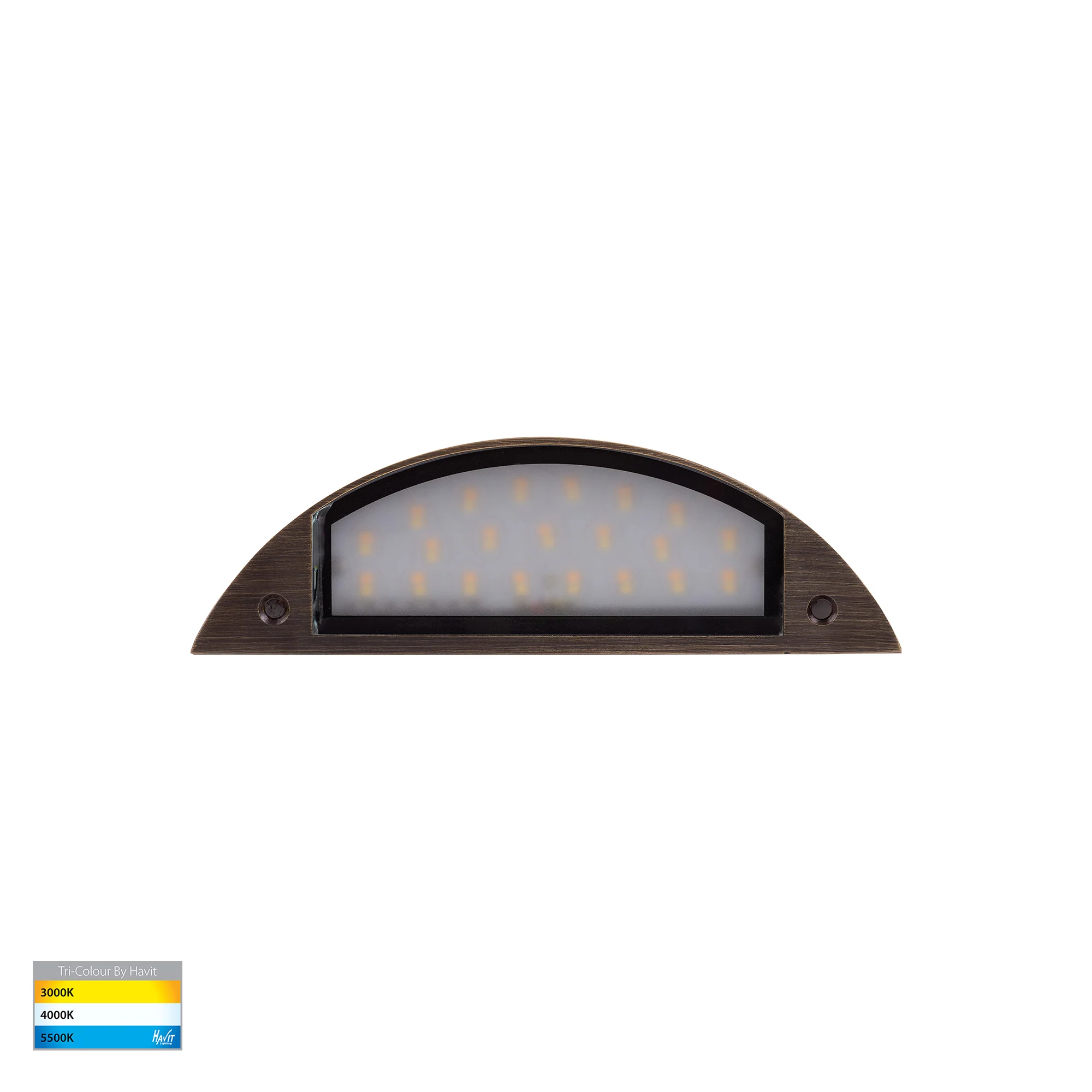 HV3252T-AB-12V - Curva Antique Brass LED Step Light - Image 5