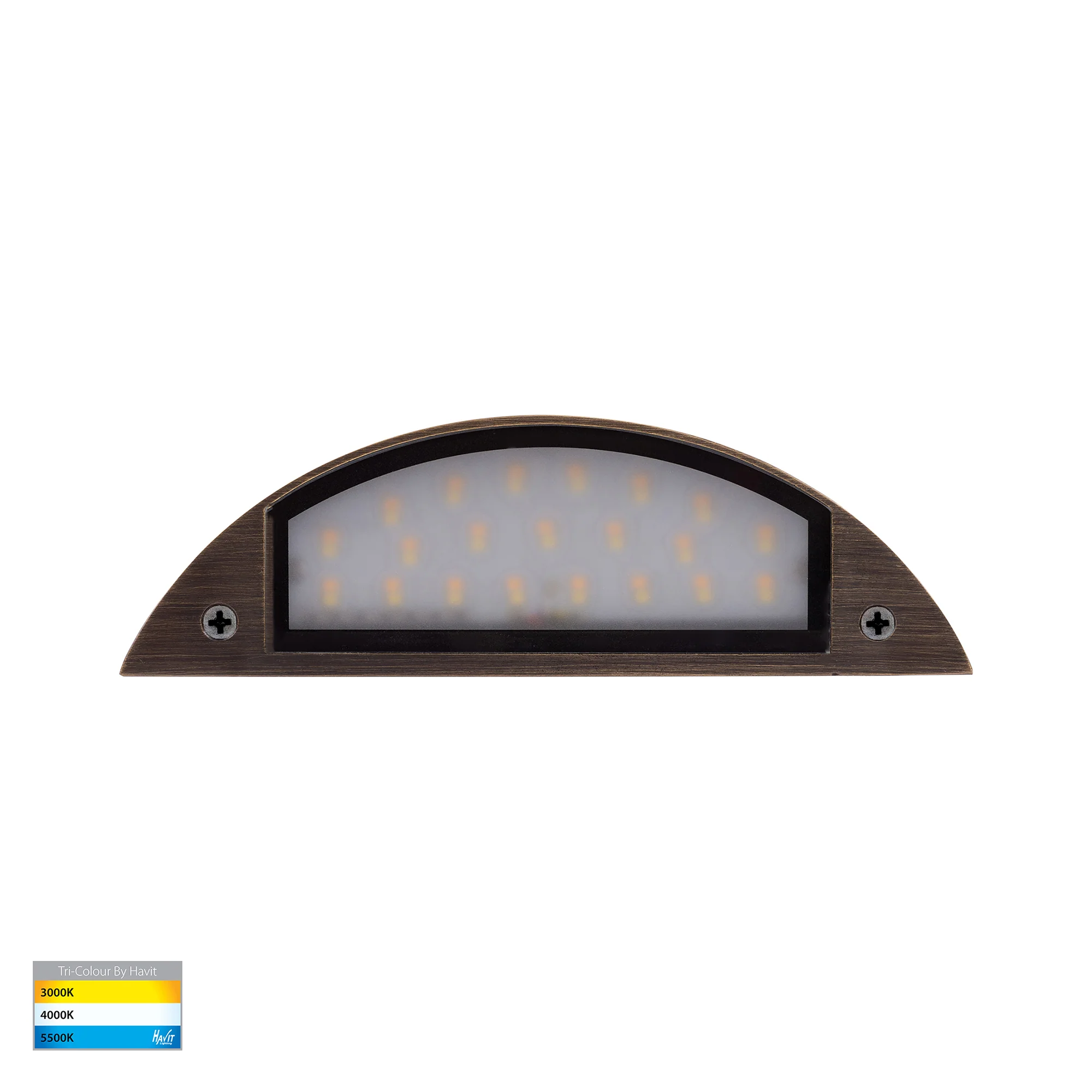 HV3253T-AB-12V - Curva Antique Brass LED Step Light - Image 5