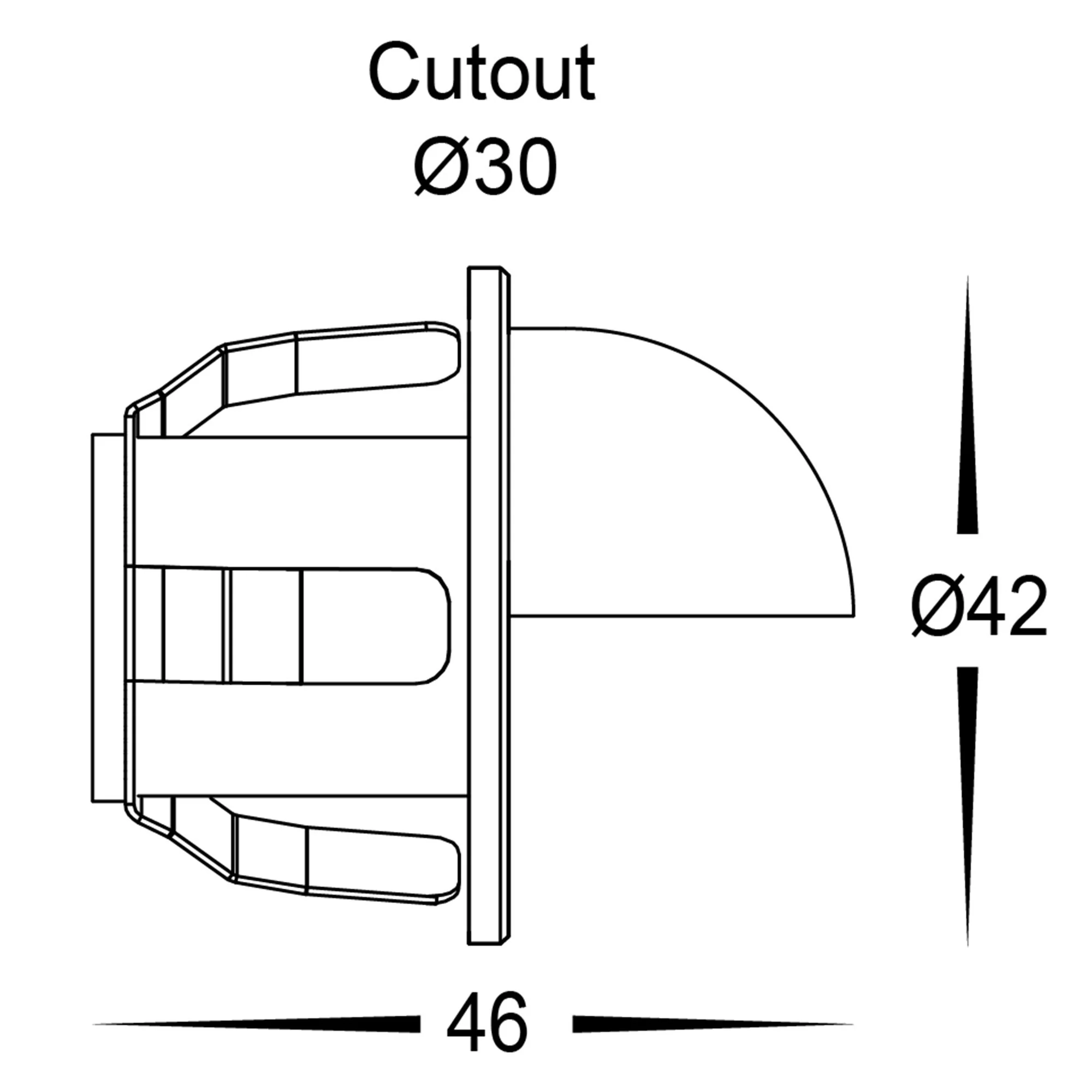 HV3263T - Sako 316 Stainless Steel Recessed LED Step Light - Image 2