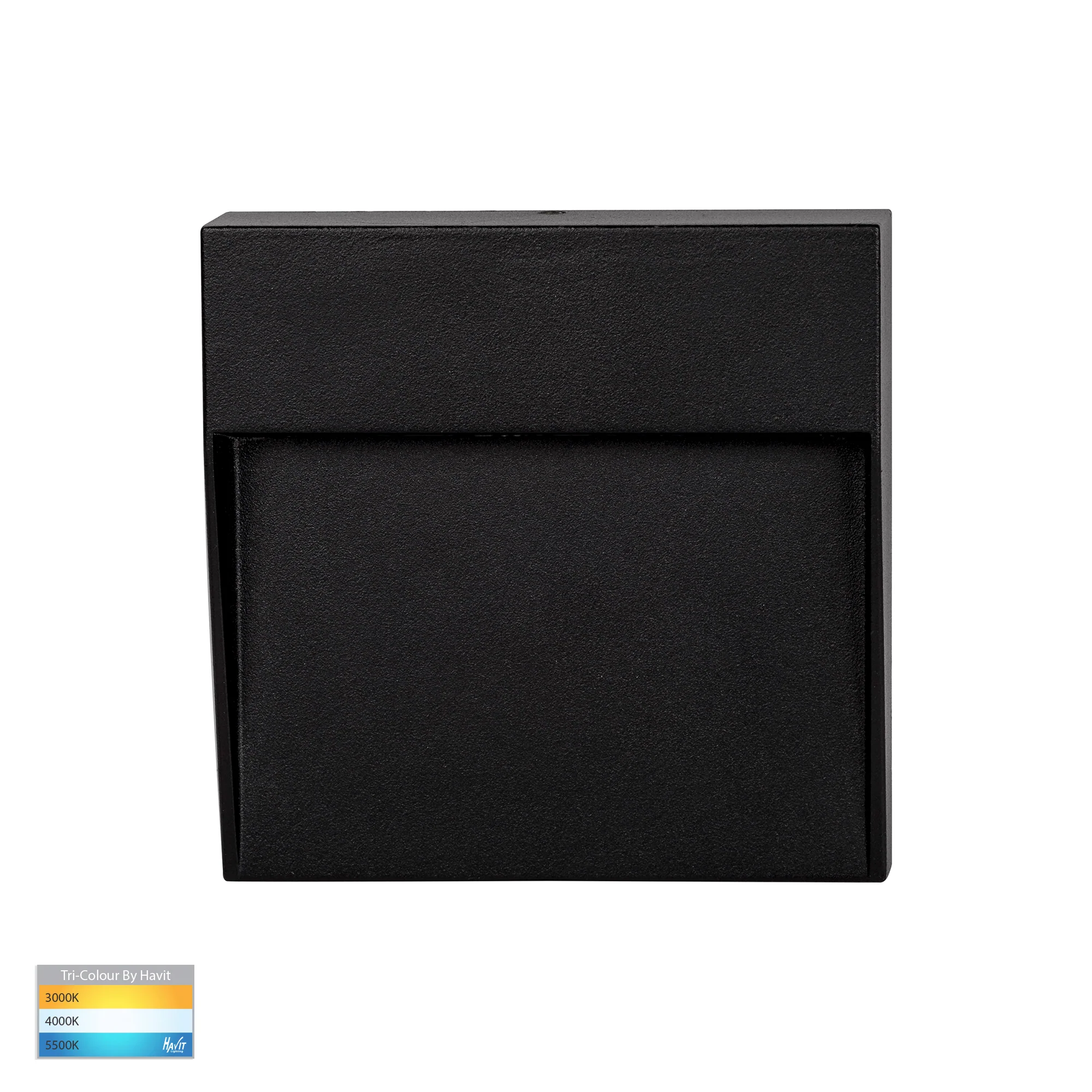 HV3268T-BLK-12V-SQ - Fino Black Square LED Outdoor Step Light