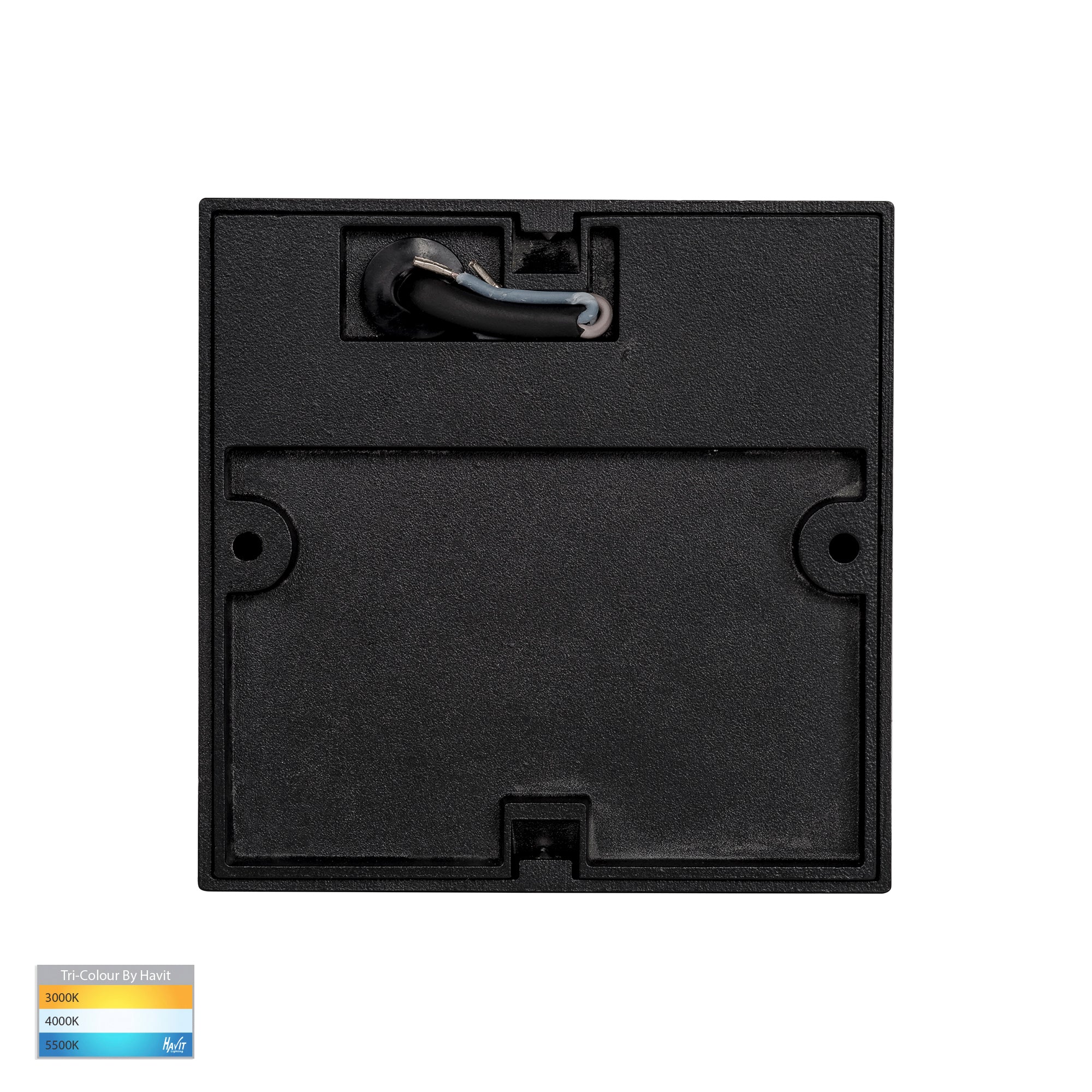 HV3268T-BLK-12V-SQ - Fino Black Square LED Outdoor Step Light - Image 5
