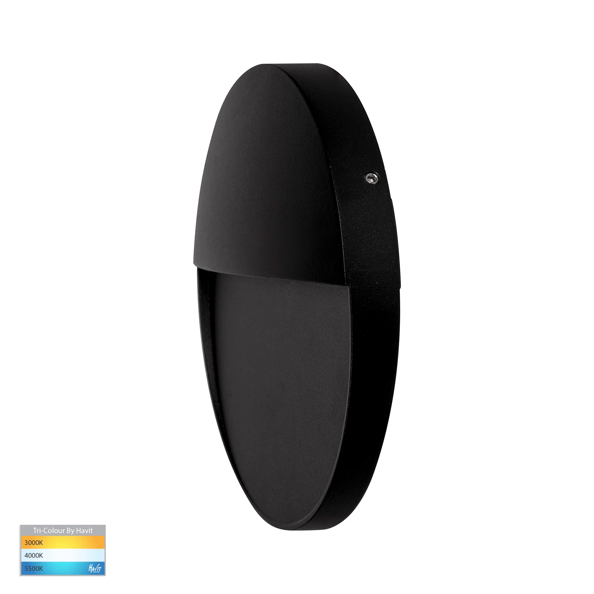 HV3269T-BLK-12V-RND - Fino Black Round LED Outdoor Step Light - Image 3