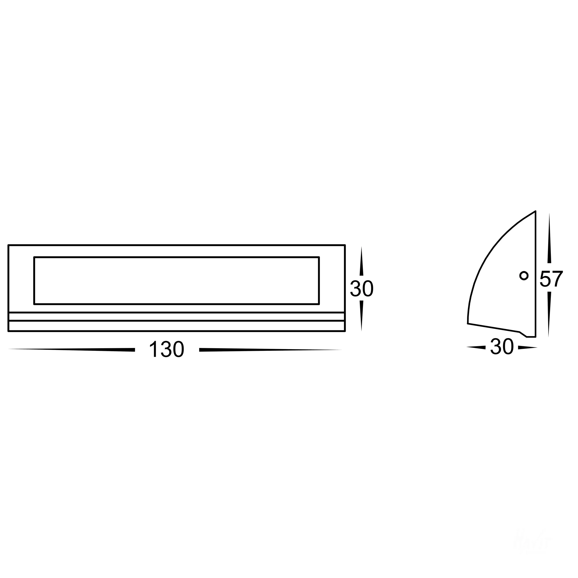 HV3270T-SLV-12V - Taso 3.5w Silver TRI Colour LED Step Light - Image 2