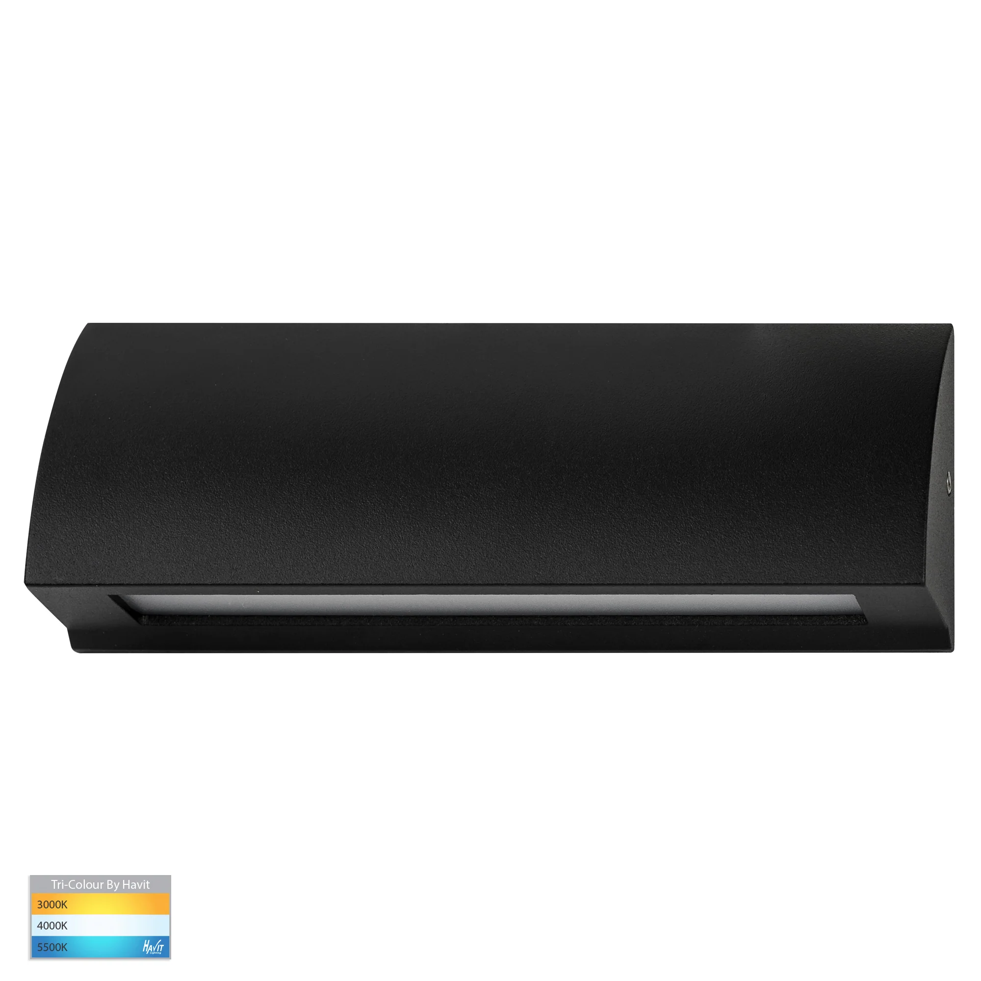 HV3271T-BLK-12V - Taso 6w Black TRI Colour LED Step Light
