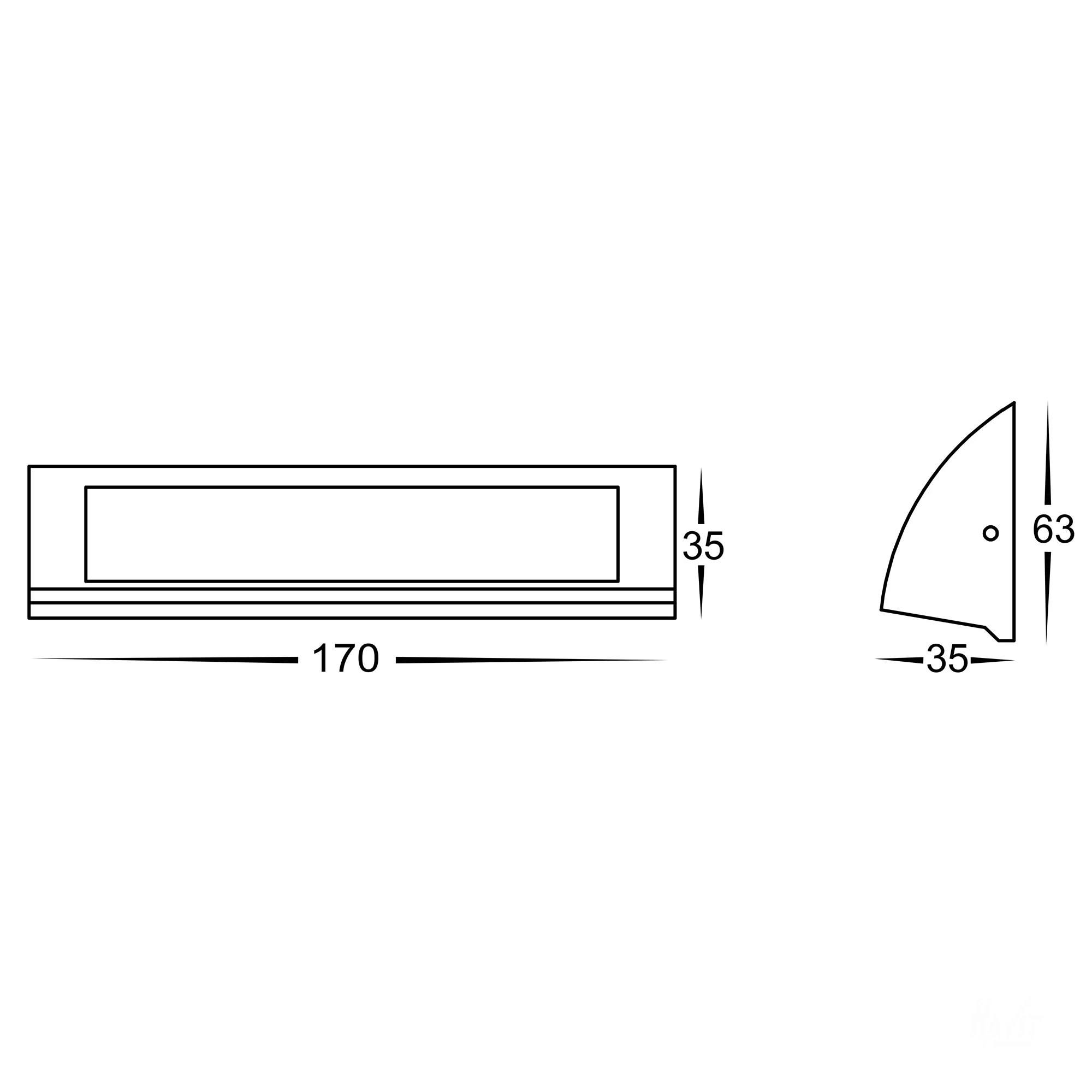 HV3271T-SLV-12V - Taso 6w Silver TRI Colour LED Step Light - Image 2
