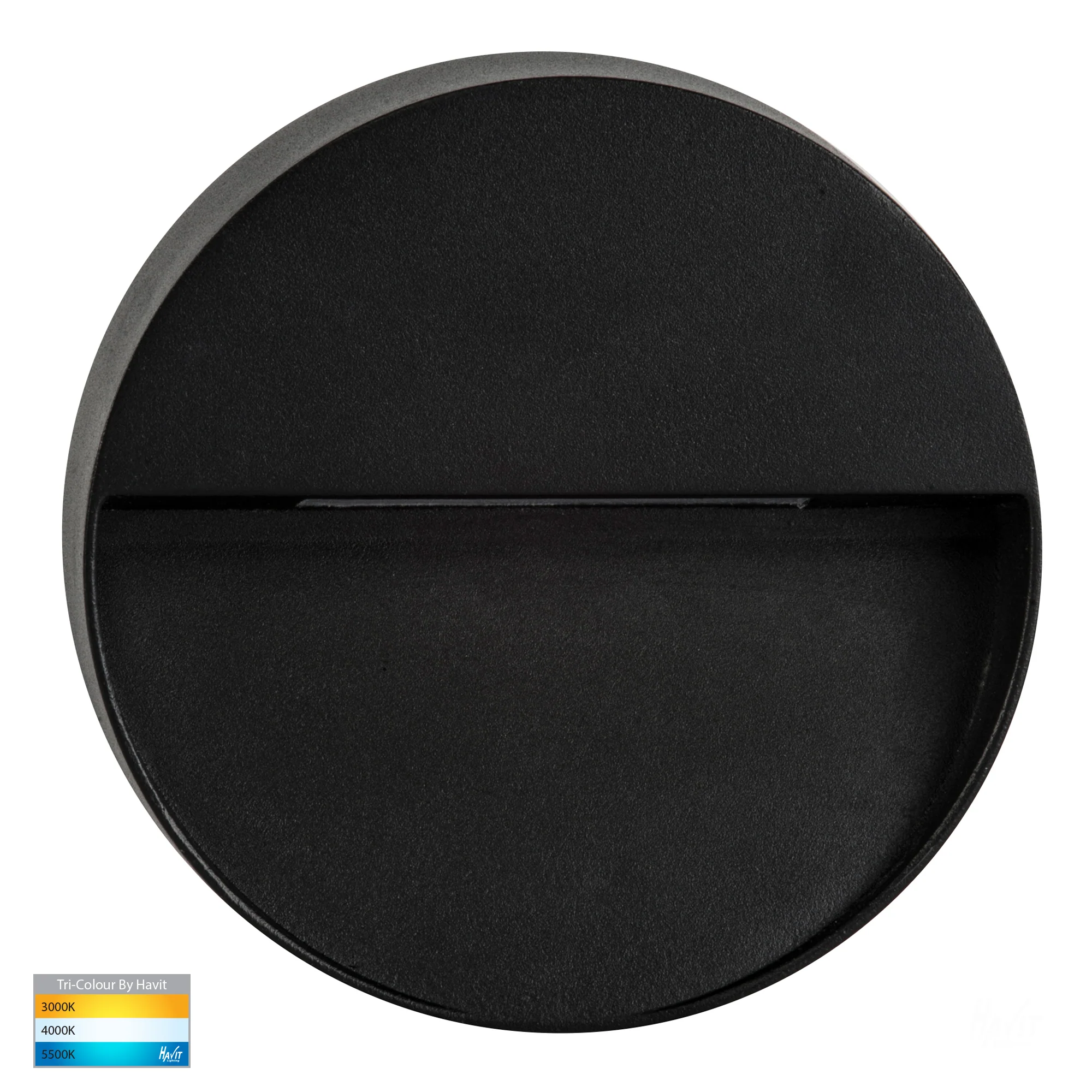 HV3277T-BLK - Virsma Black Round LED Step lights