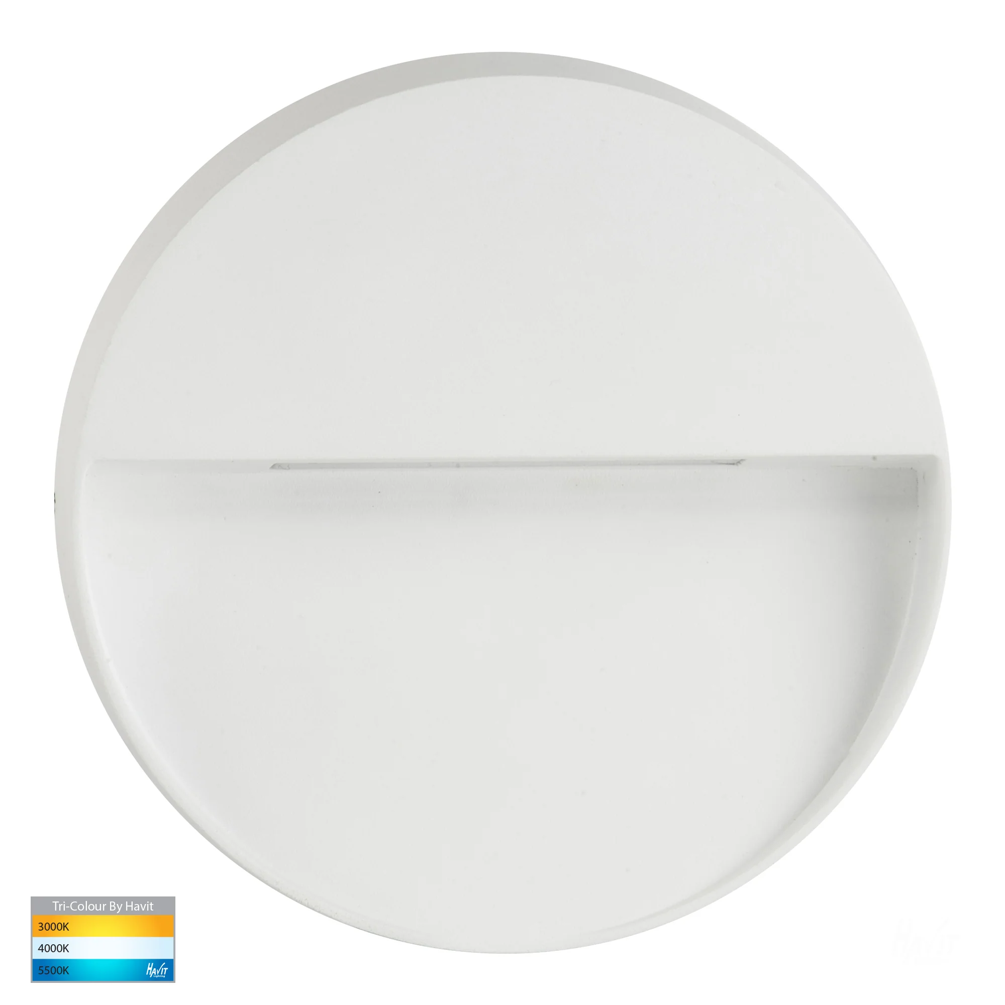 HV3277T-WHT - Virsma White Round LED Step lights