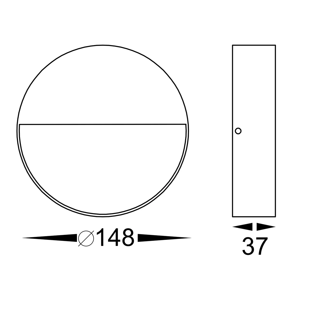 HV3277T-WHT - Virsma White Round LED Step lights - Image 2