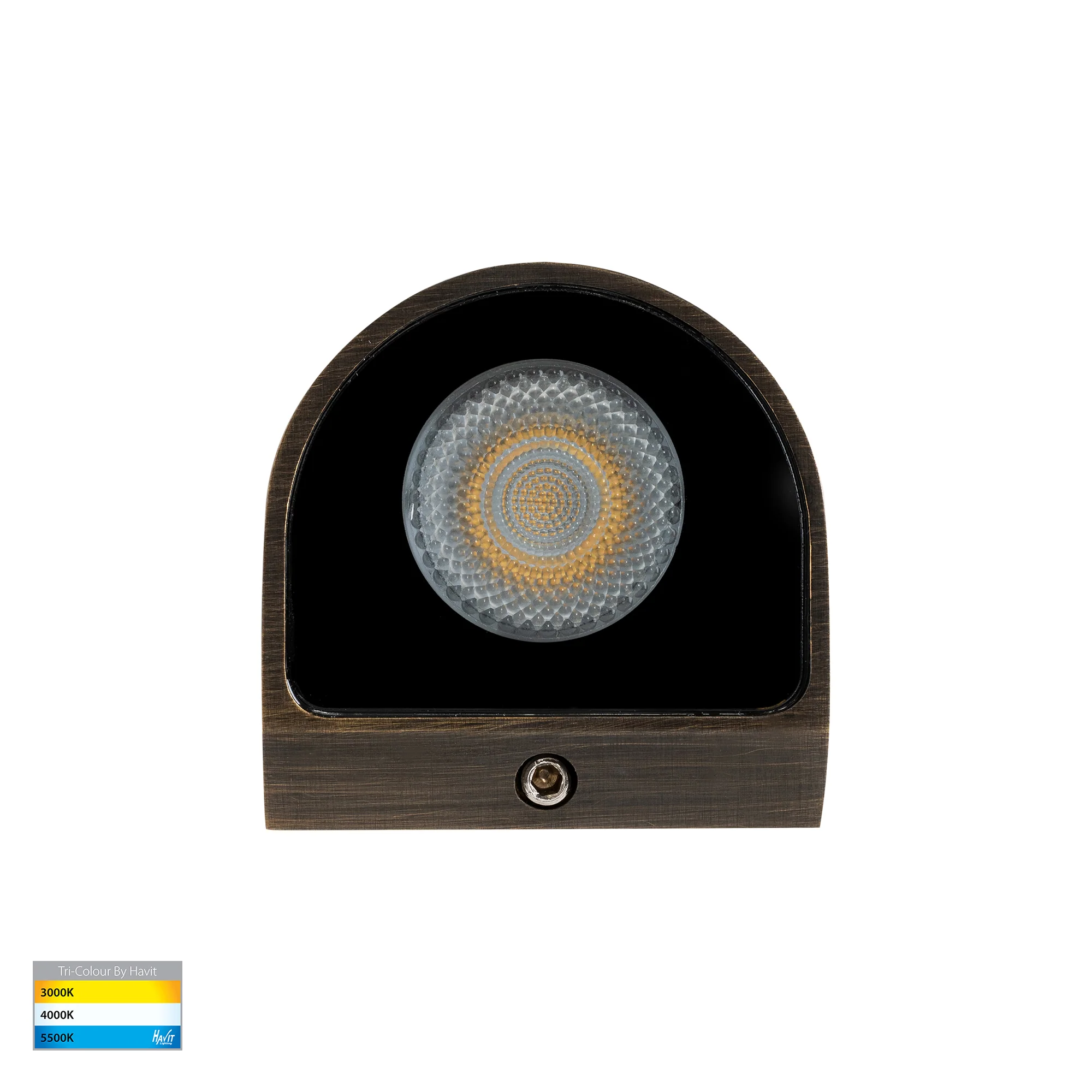 HV3284T-AB-12V - Patra Antique Brass Surface Mounted LED Wall Light - Image 5