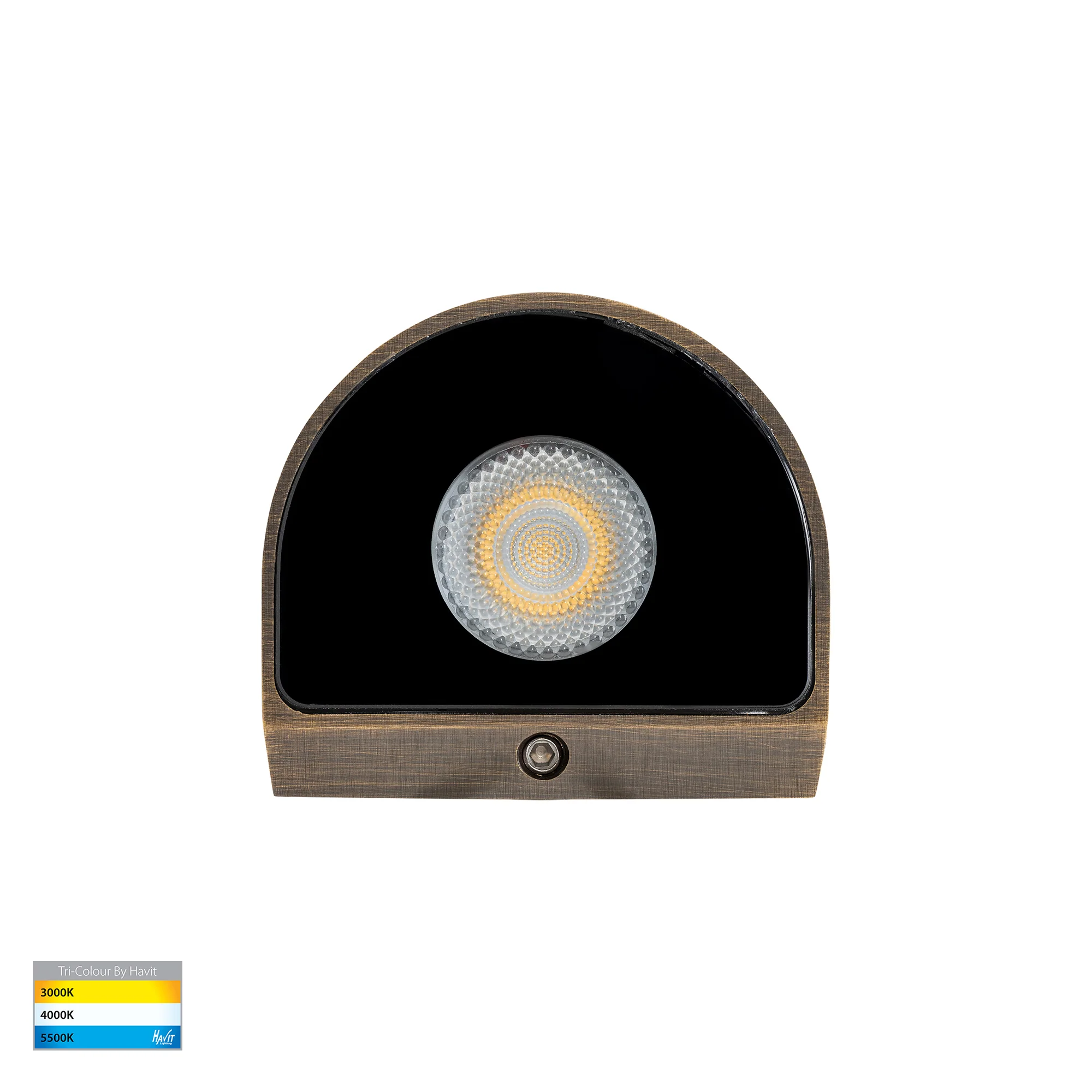 HV3285T-AB-12V - Kaval Antique Brass Surface Mounted LED Wall Light - Image 5