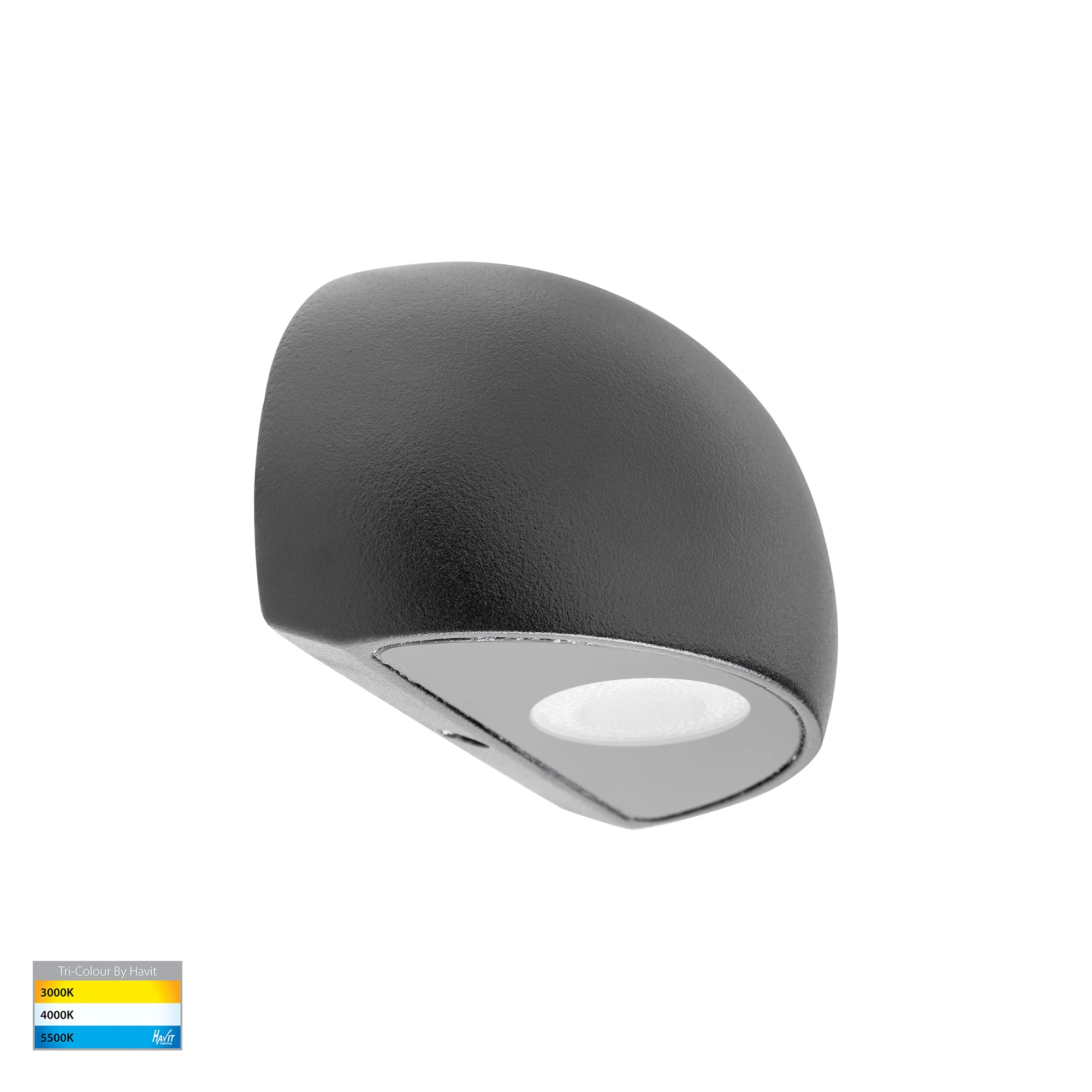 HV3286T-BLK-12V - Serres Black Surface Mounted LED Wall Light - Image 3