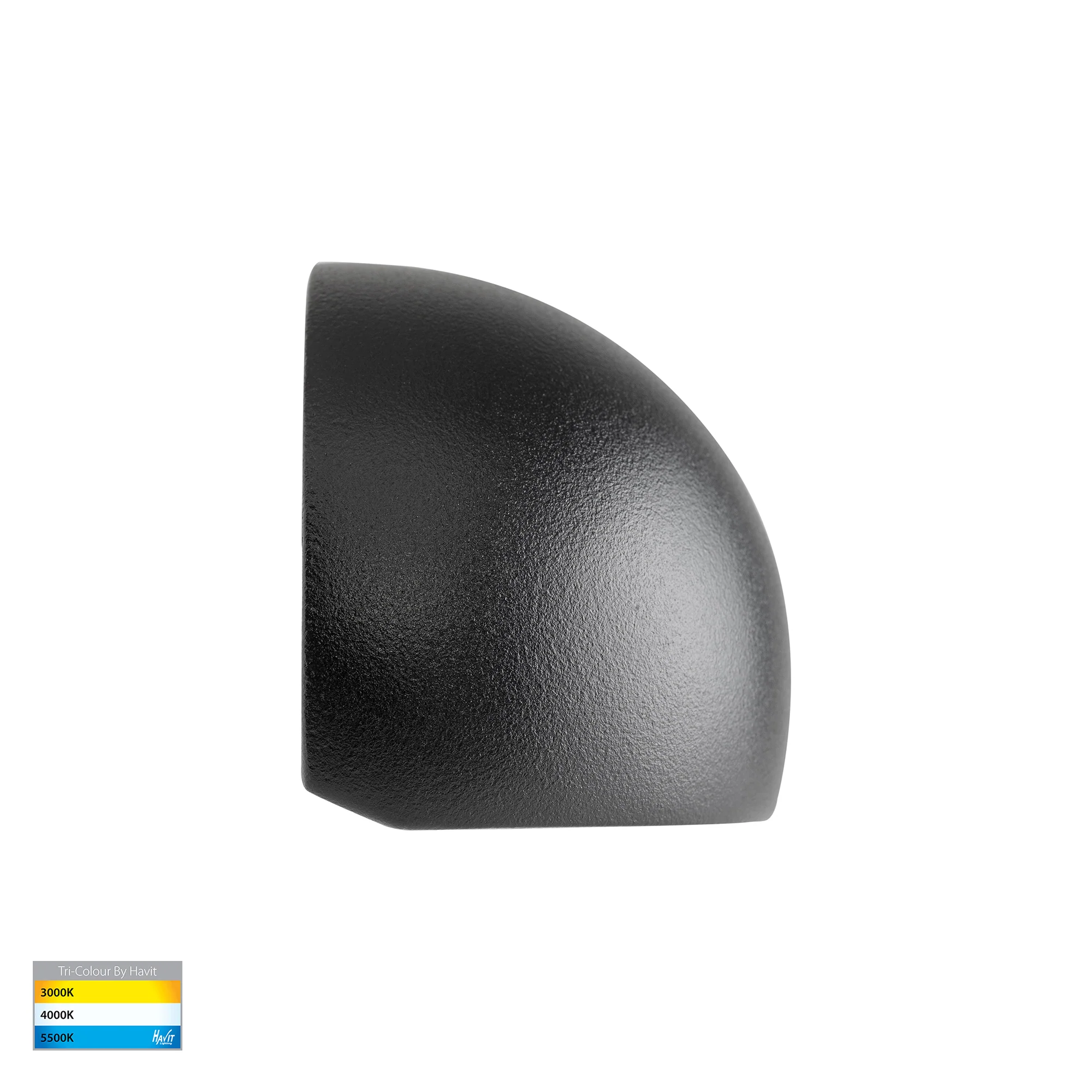 HV3286T-BLK-12V - Serres Black Surface Mounted LED Wall Light - Image 4