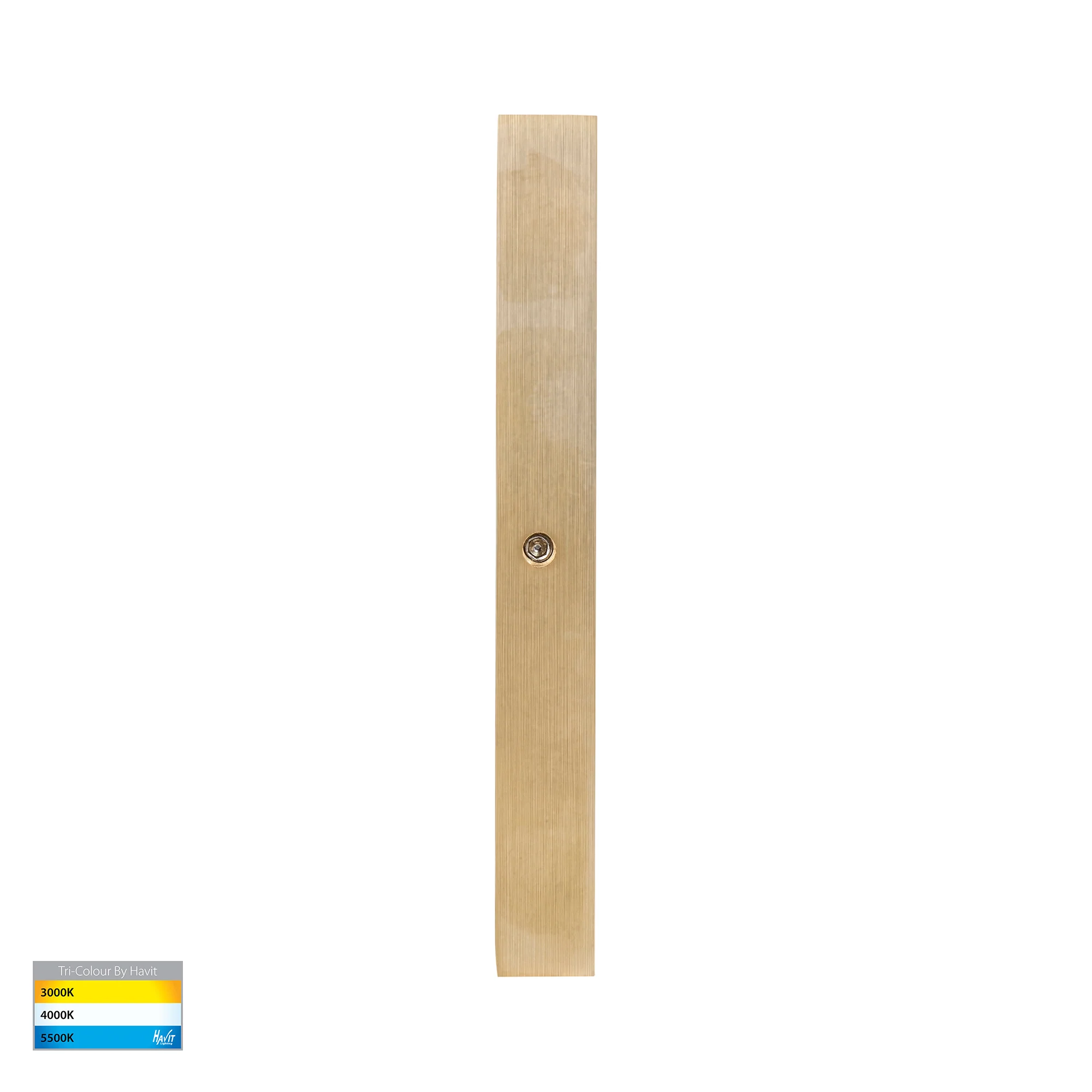 HV3289T-BR-12V - Stylez Solid Brass Up & Down LED Wall Light - Image 3