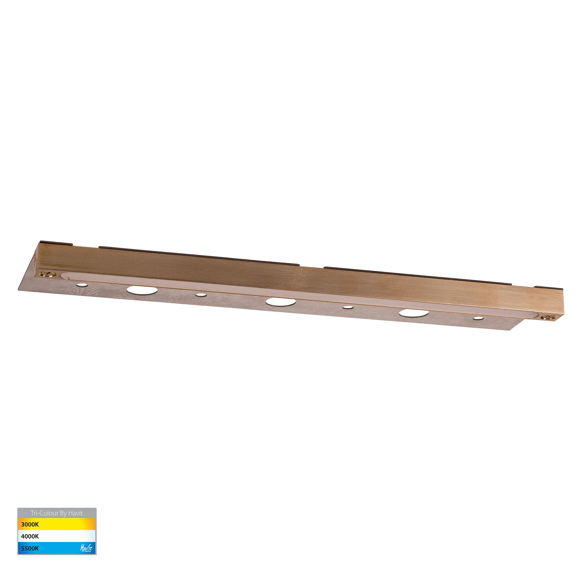HV3299T-BR-12V - Preston Solid Brass LED Coping Light